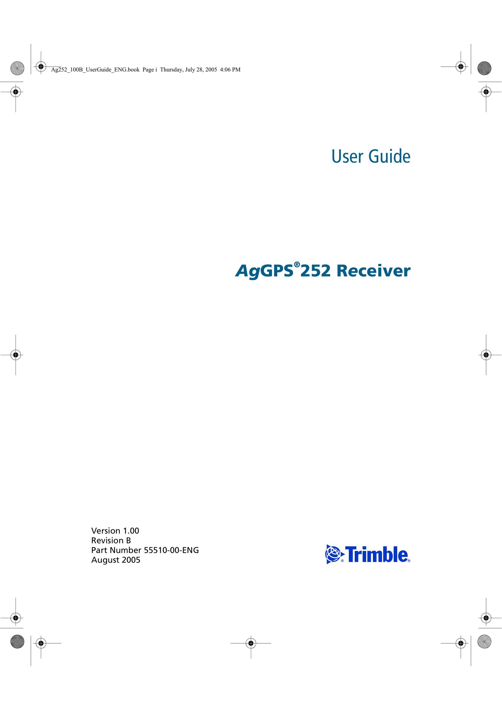 Trimble Outdoors AgGPS 252 Satellite TV System User Manual