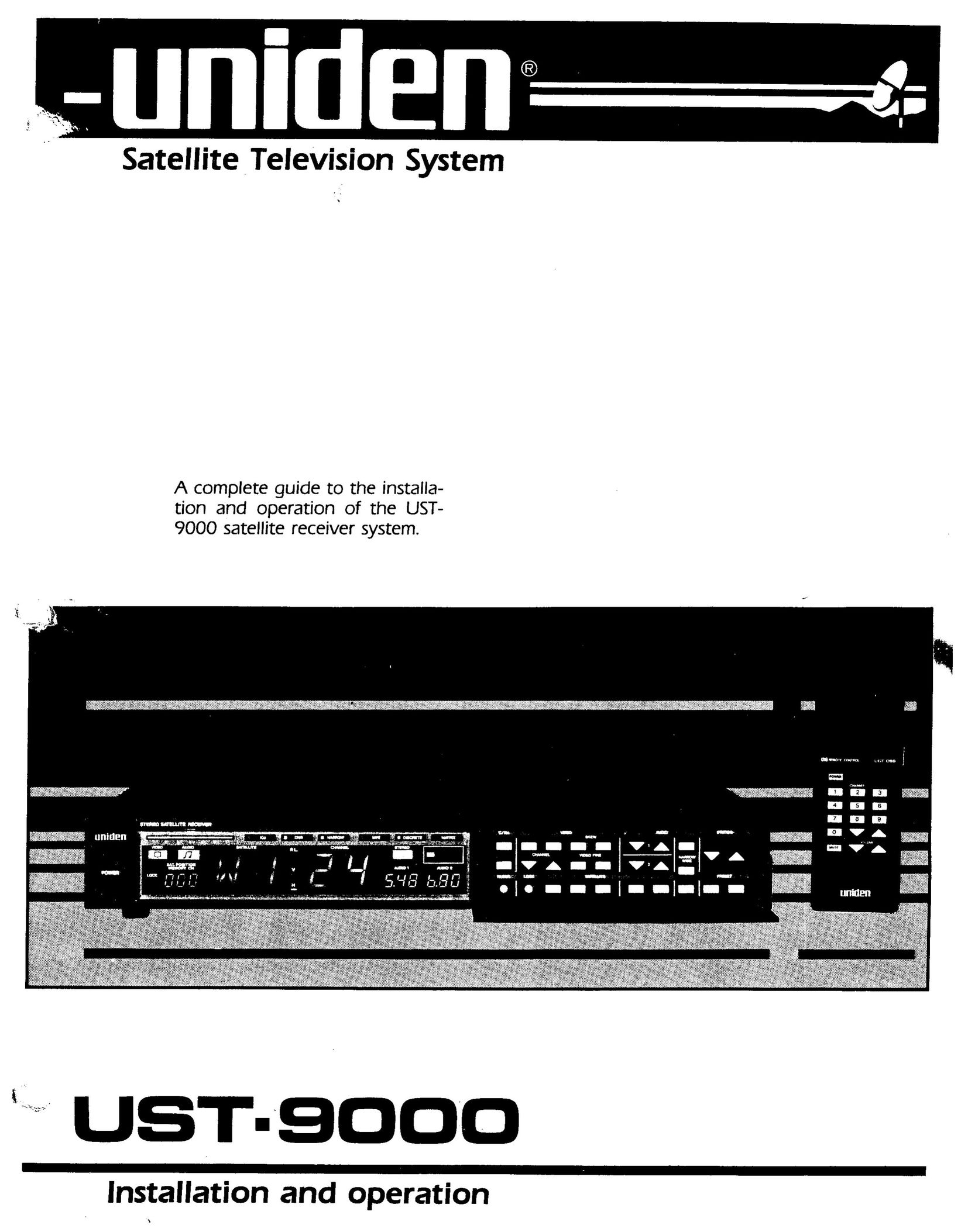 Uniden UST-9000 Satellite TV System User Manual