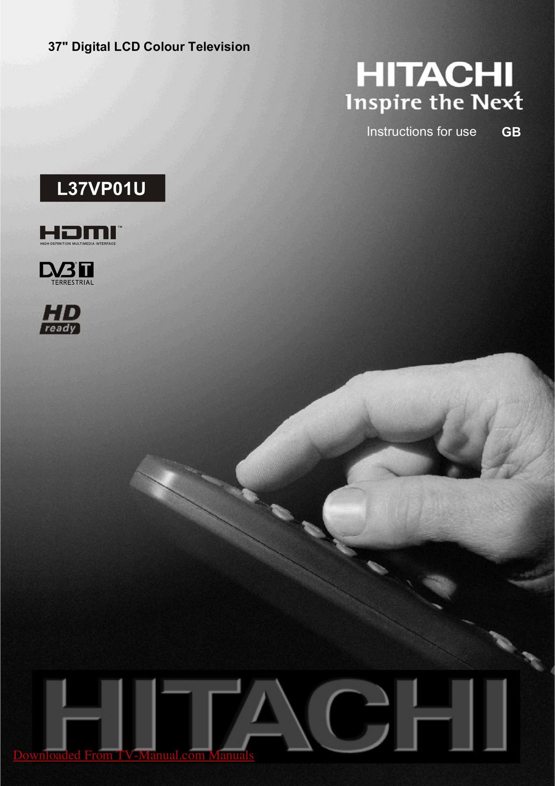 Hitachi L37VP01U TV Antenna User Manual