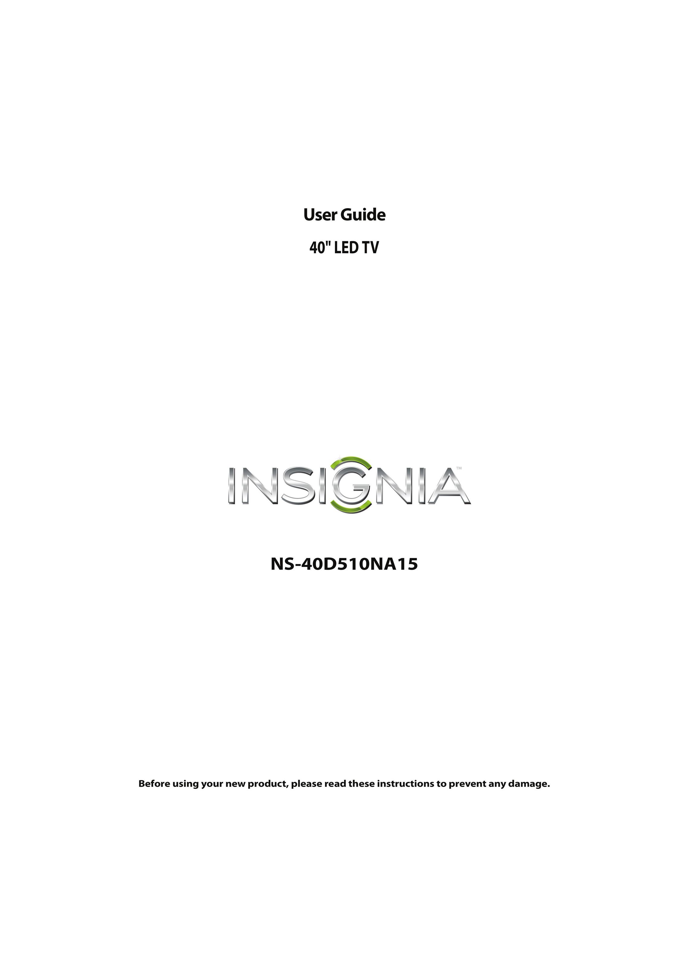 Insignia NS-40D510NA15 TV Antenna User Manual