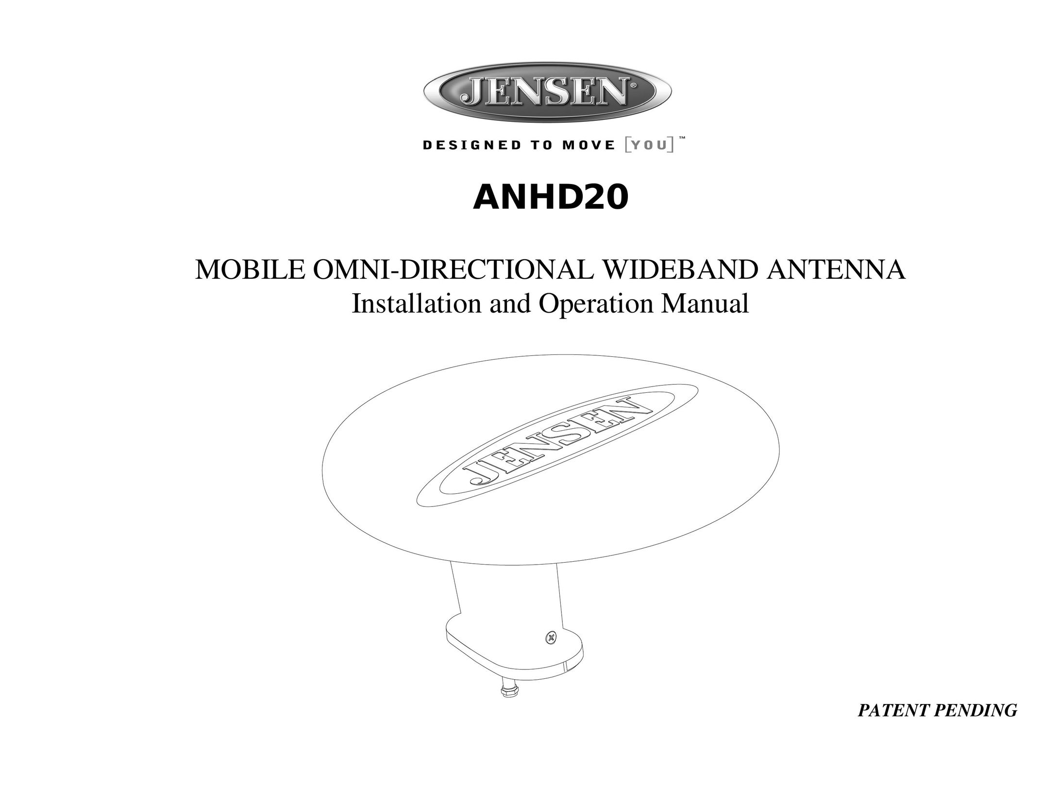 Jensen ANHD20 TV Antenna User Manual