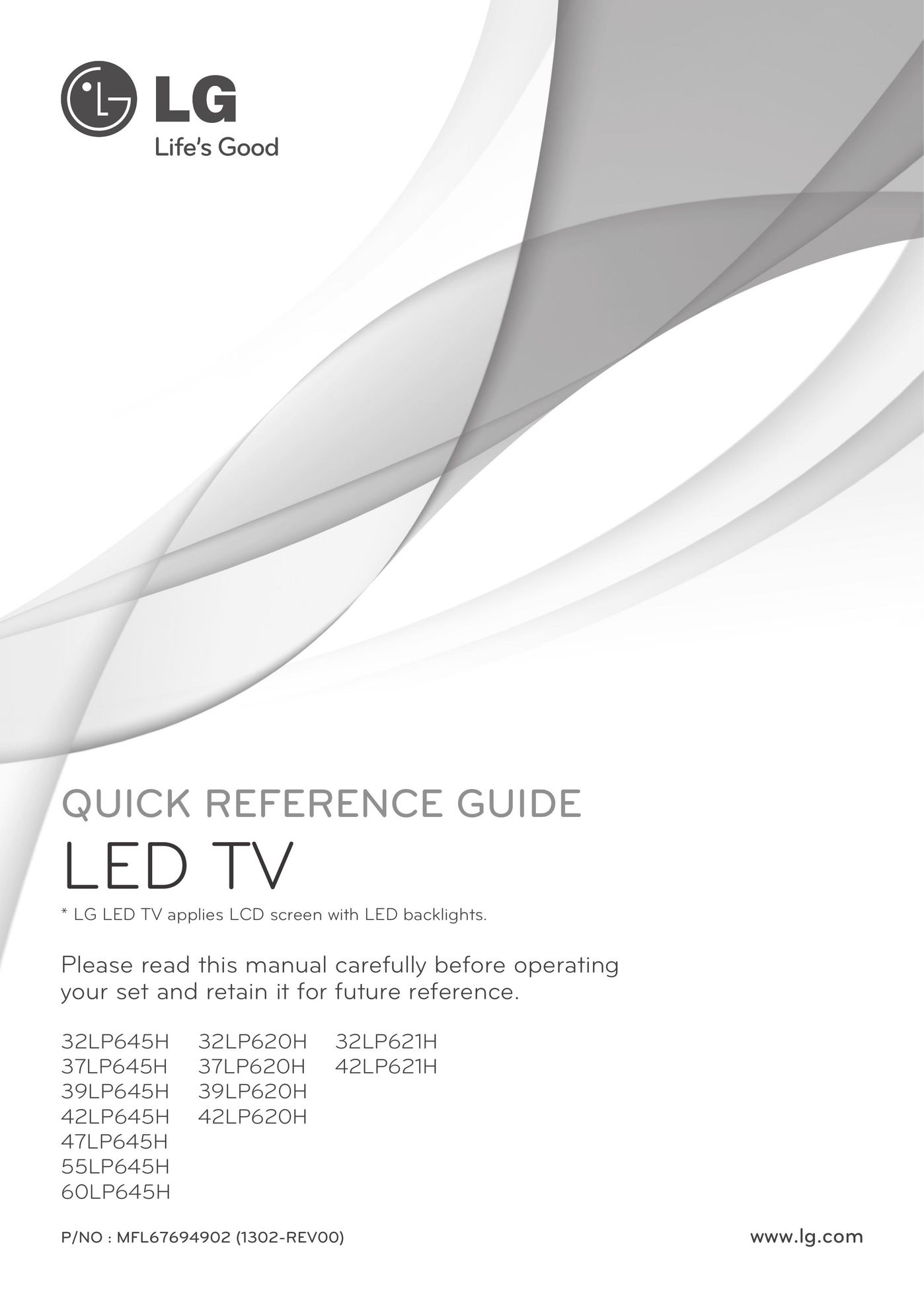 LG Electronics 37LP645H TV Antenna User Manual