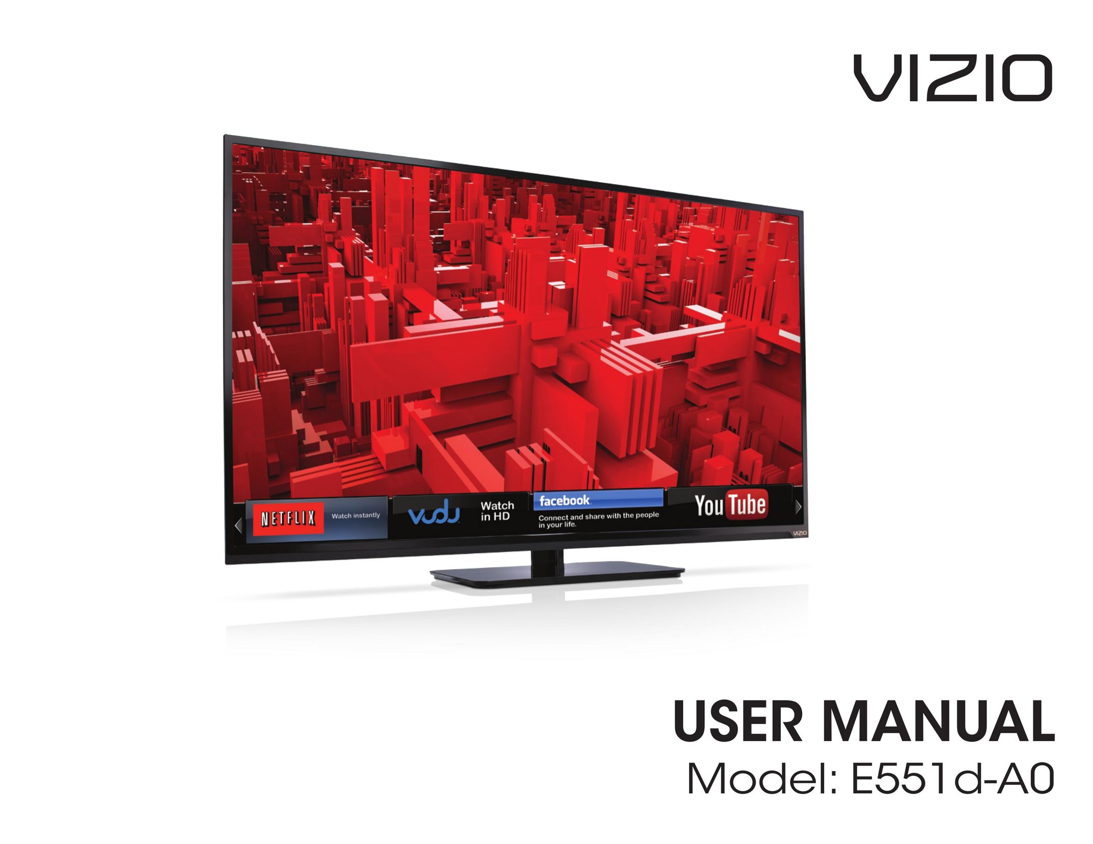 Vizio E551d-A0 TV Antenna User Manual