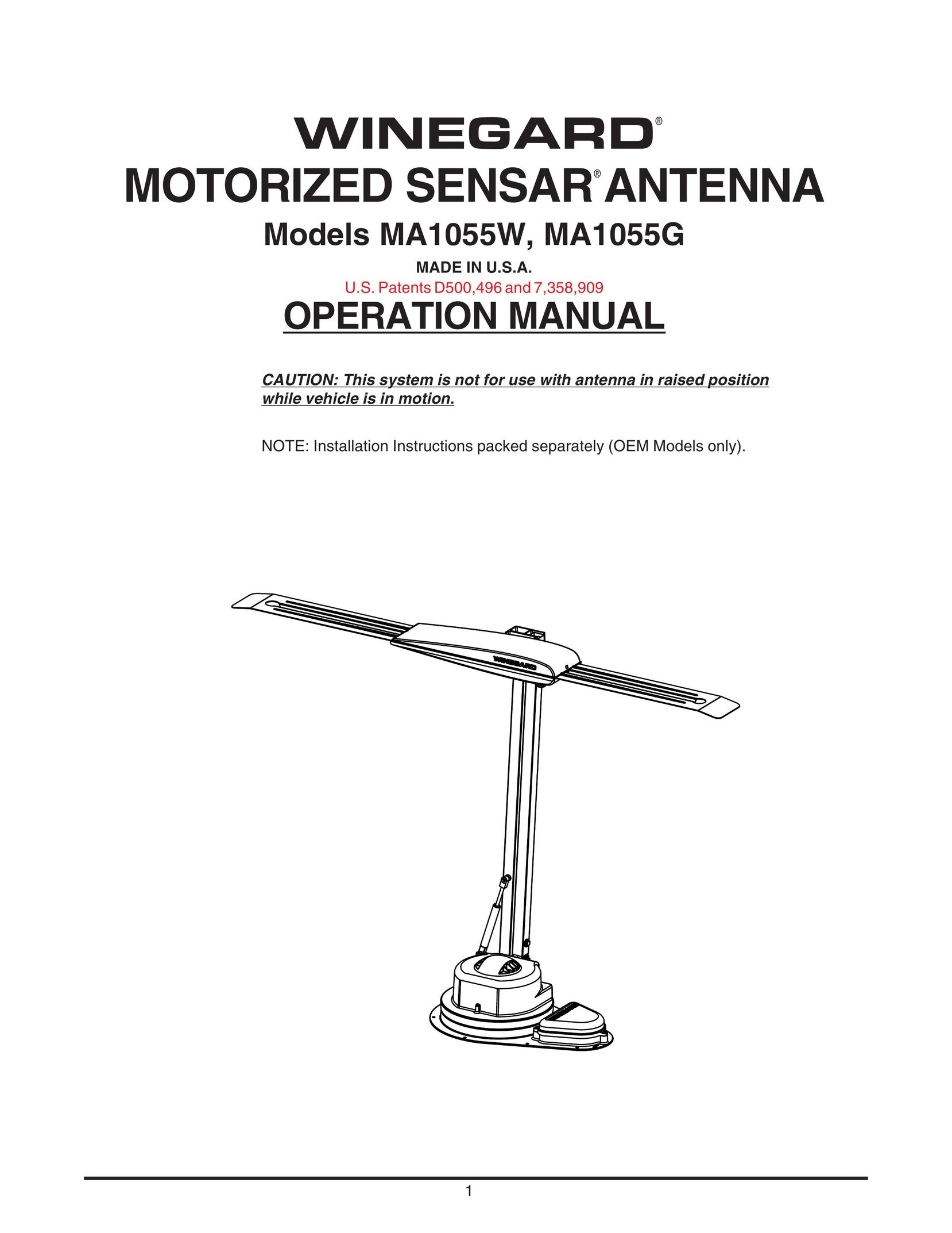 Winegard MA1055W TV Antenna User Manual