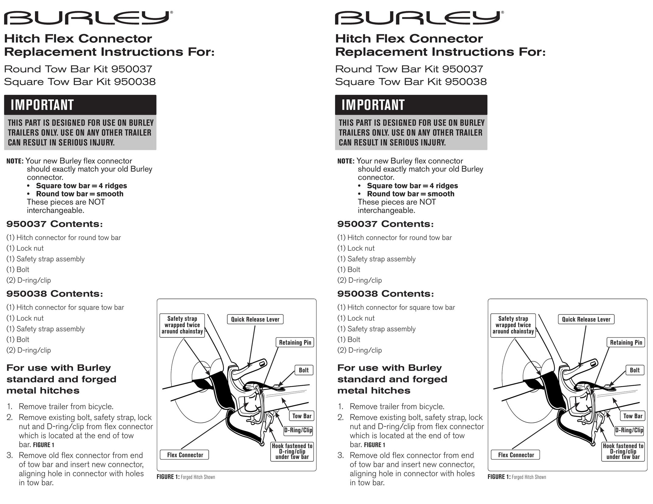 Burley 950038 TV Cables User Manual