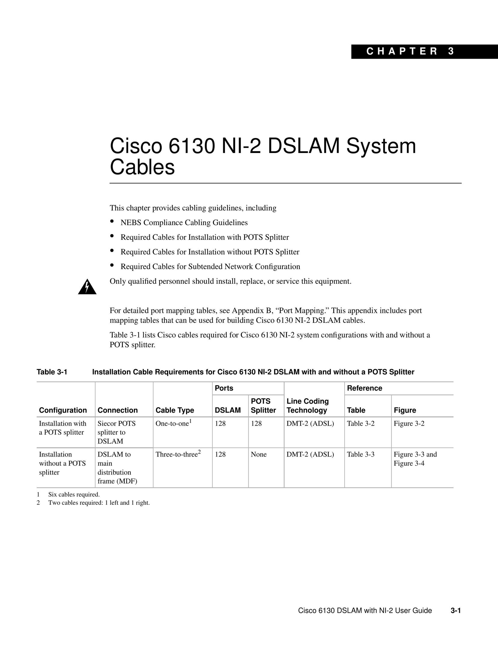 Cisco Systems 6130 TV Cables User Manual