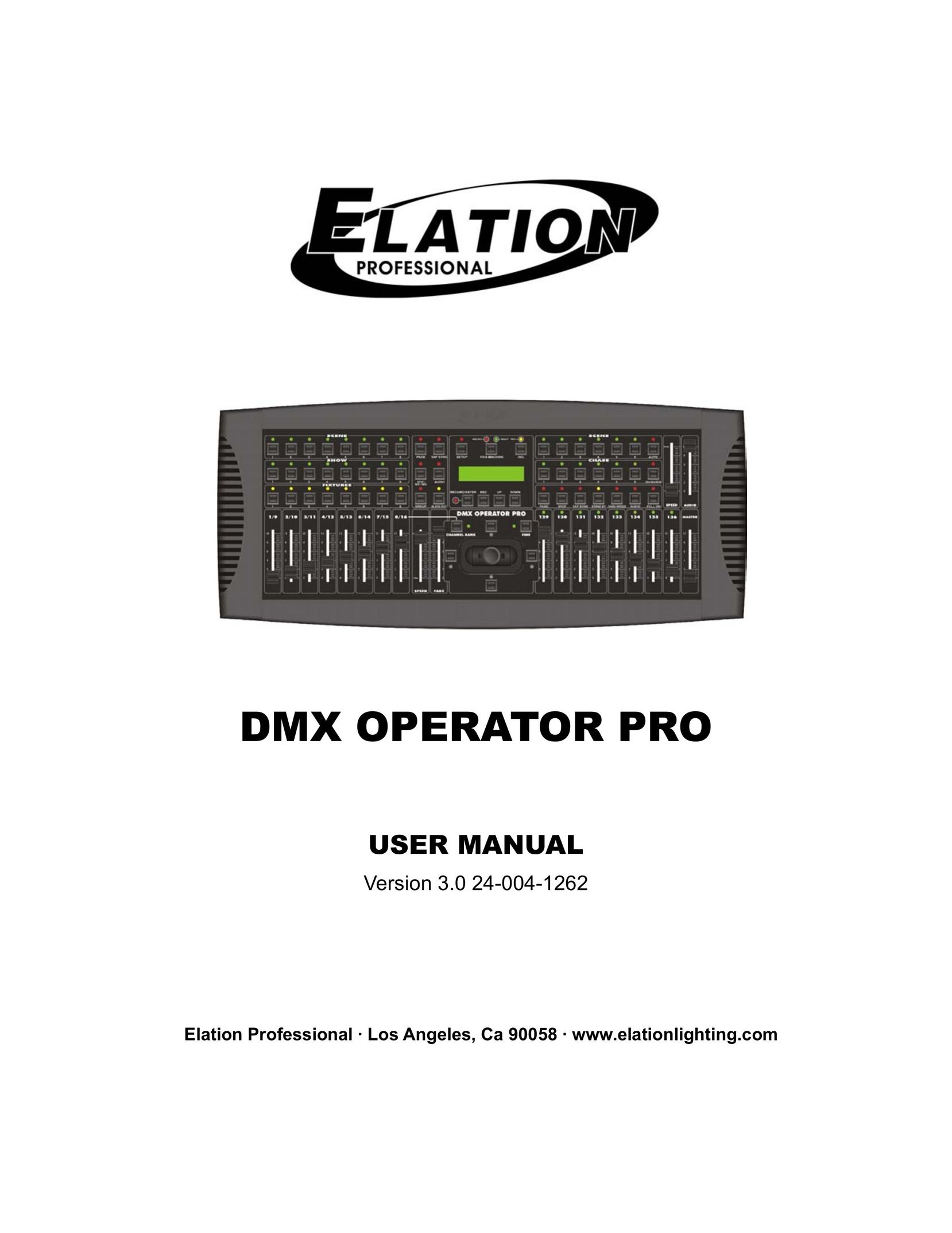 Elation Professional 3.0 24-004-1262 TV Cables User Manual