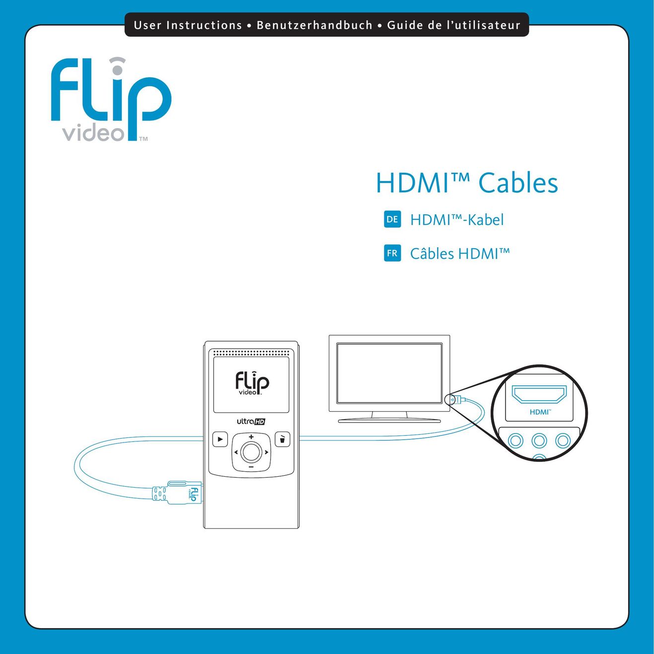 Flip Video 100210-RR TV Cables User Manual