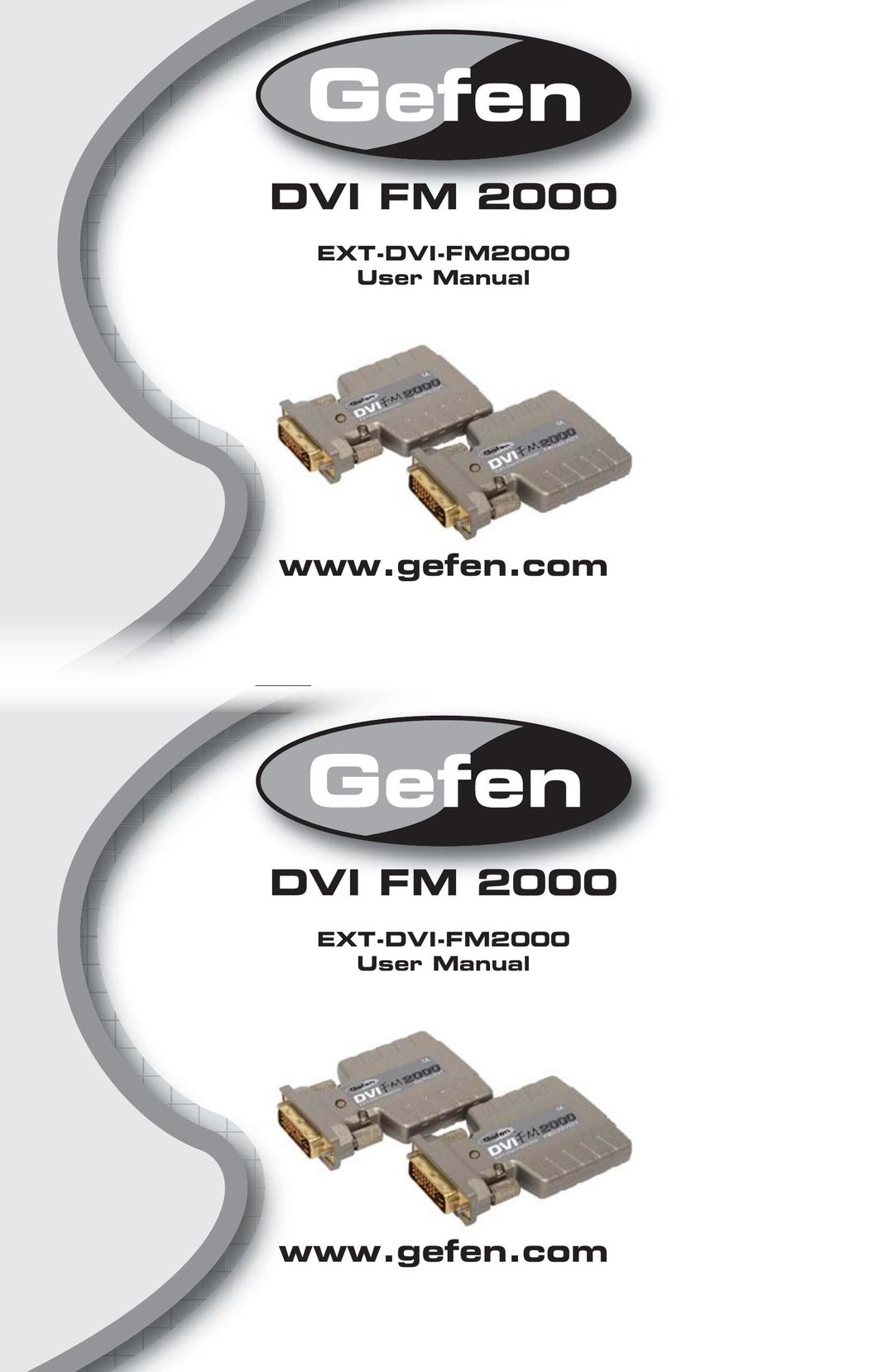 Gefen EXT-DVI-FM2000 TV Cables User Manual