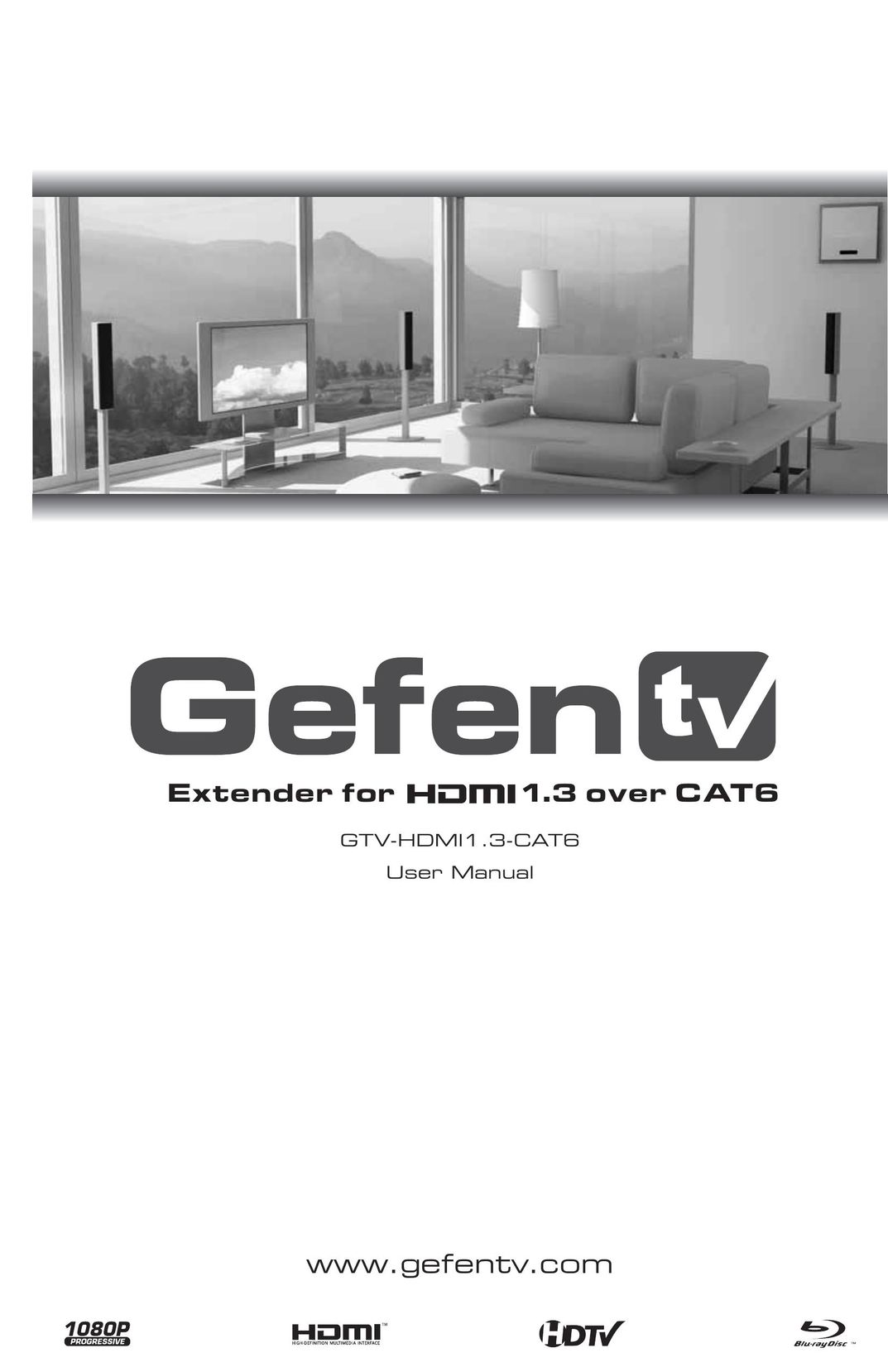 Gefen GTV-HDMI1.3-CAT6 TV Cables User Manual
