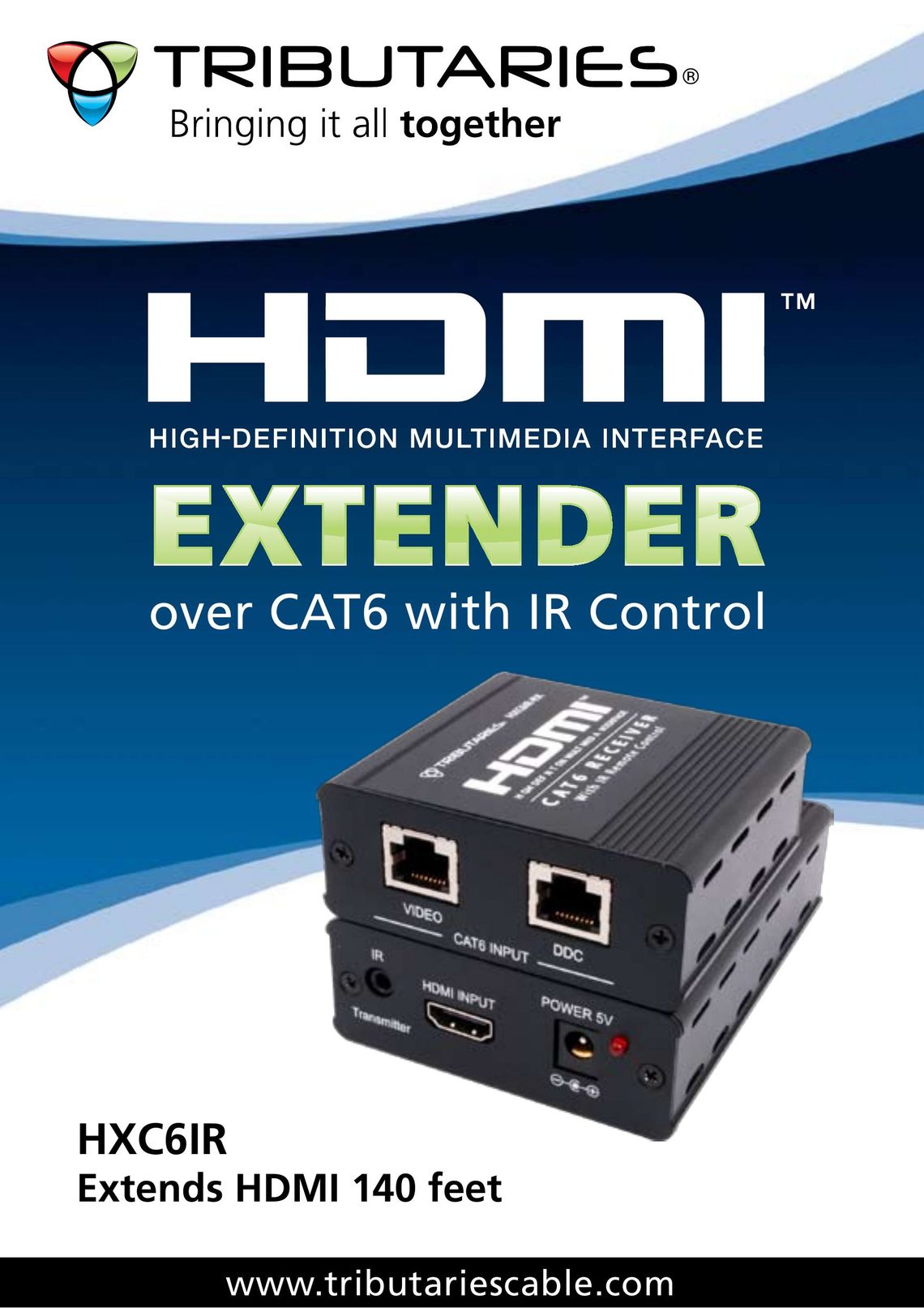 Tributaries HXC6IR TV Cables User Manual