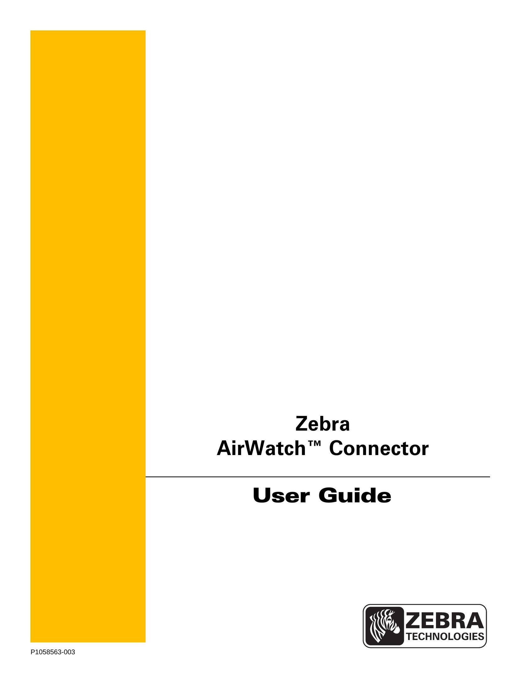 Zebra Technologies P1058563-003 TV Cables User Manual