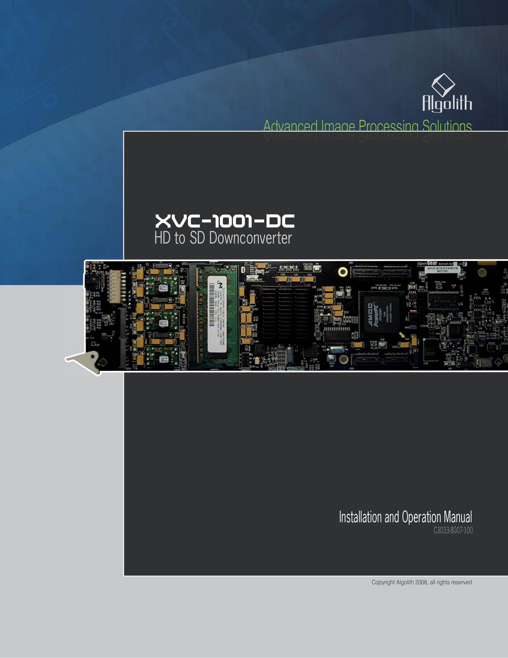 Algolith XVC-1001-DC TV Converter Box User Manual