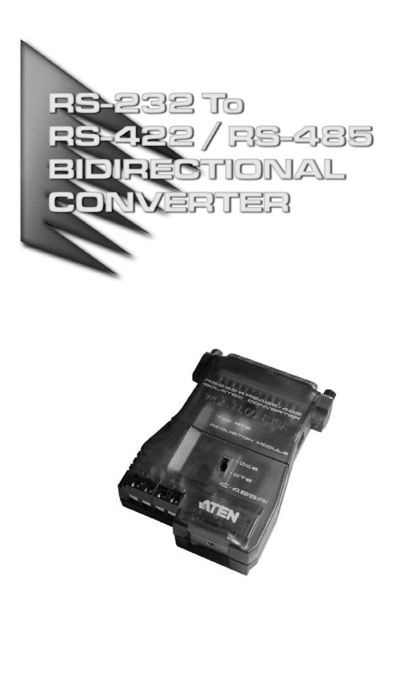ATEN Technology RS-222 TV Converter Box User Manual