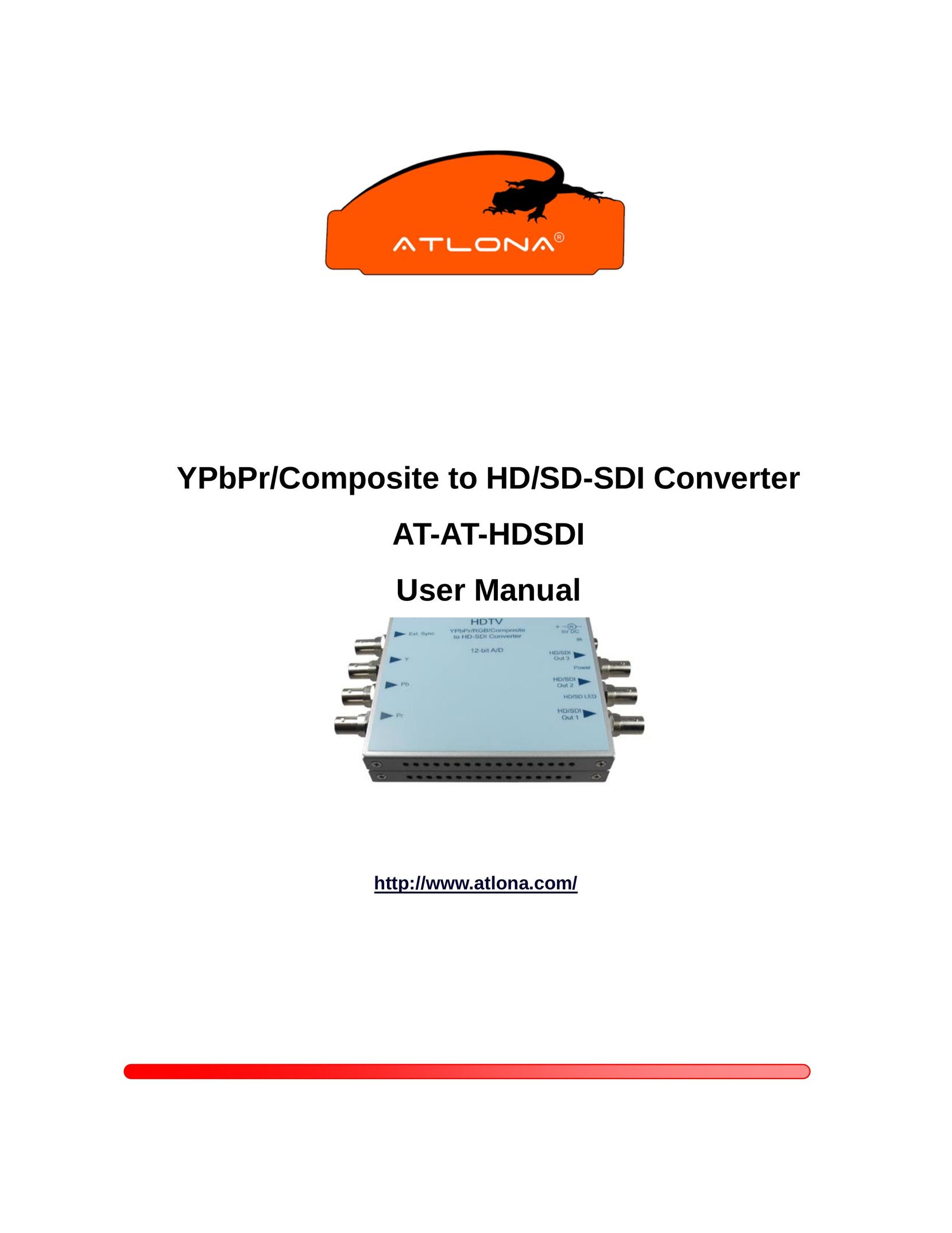 Atlona AT-AT-HDSDI TV Converter Box User Manual