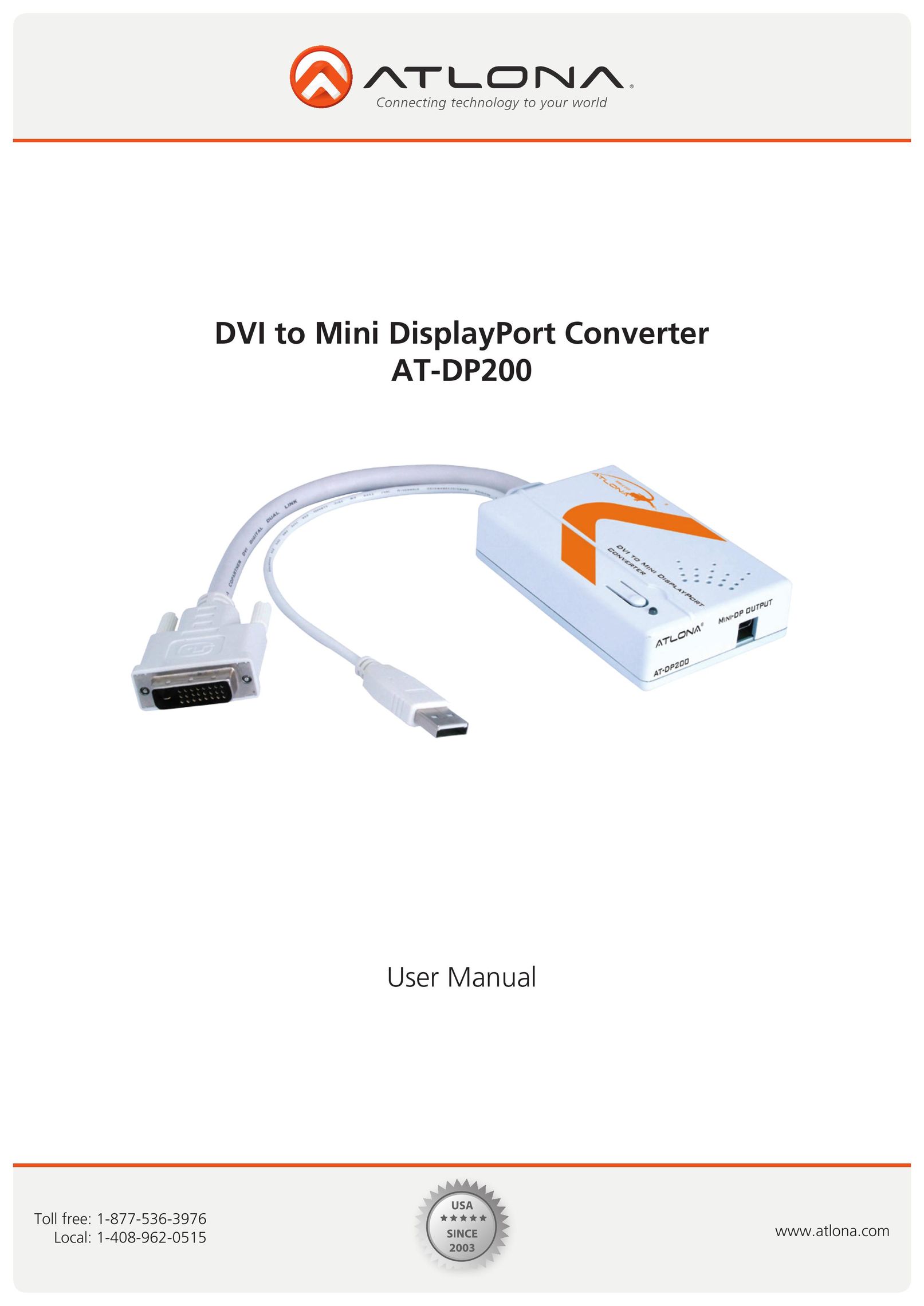 Atlona AT-DP200 TV Converter Box User Manual
