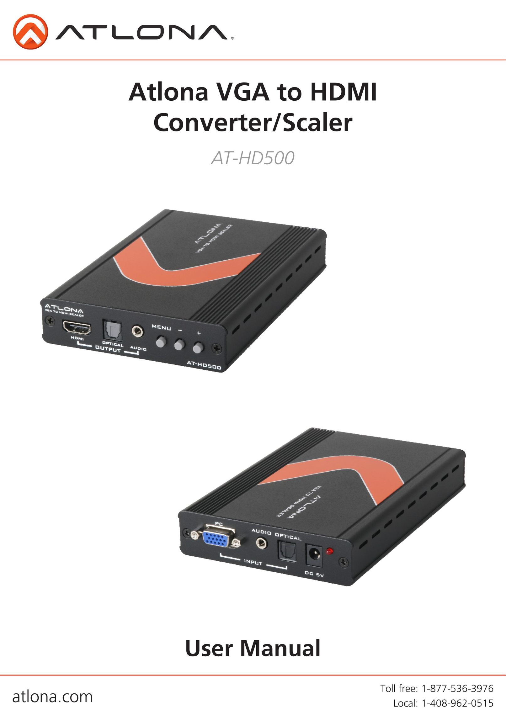 Atlona AT-HD500 TV Converter Box User Manual