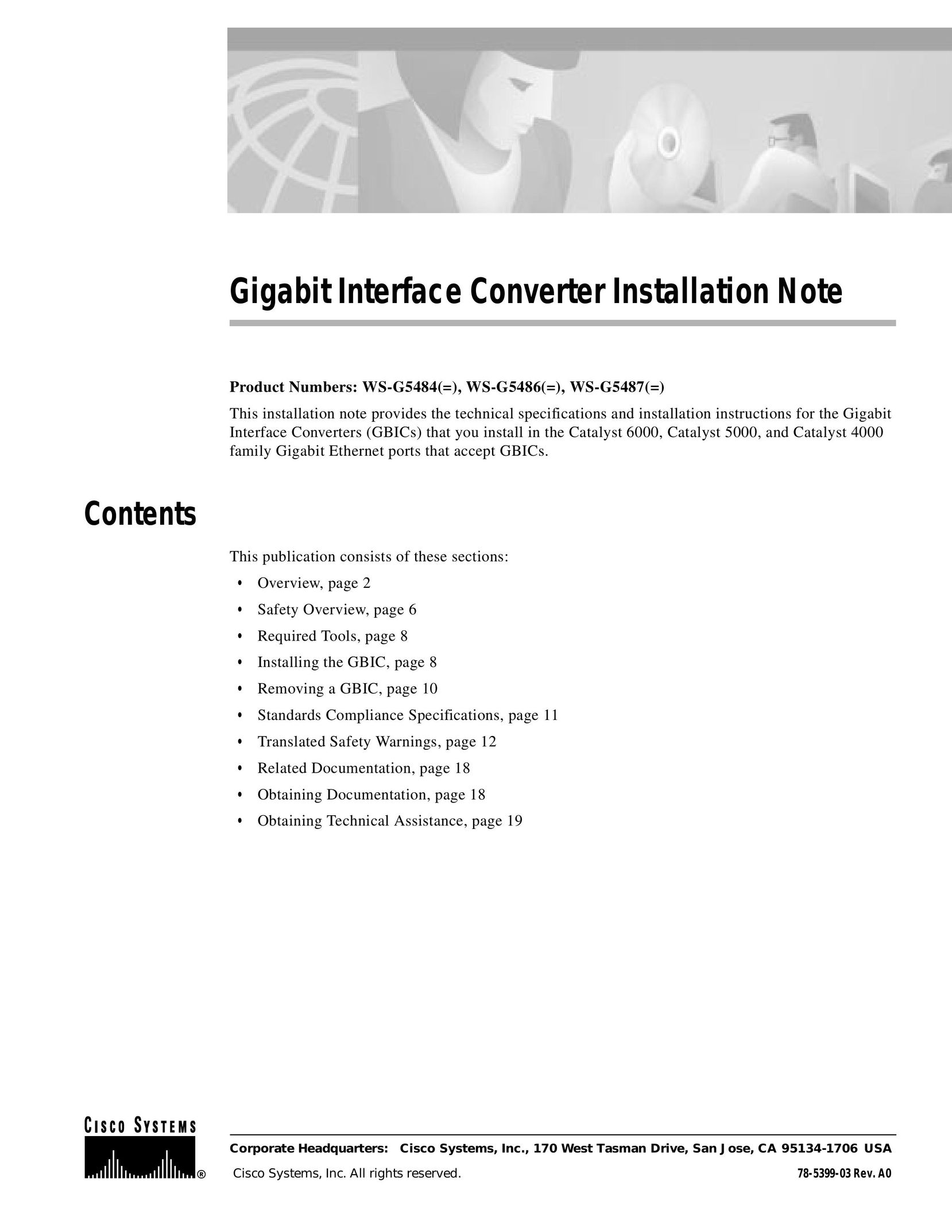 Cisco Systems WS-G5484 TV Converter Box User Manual