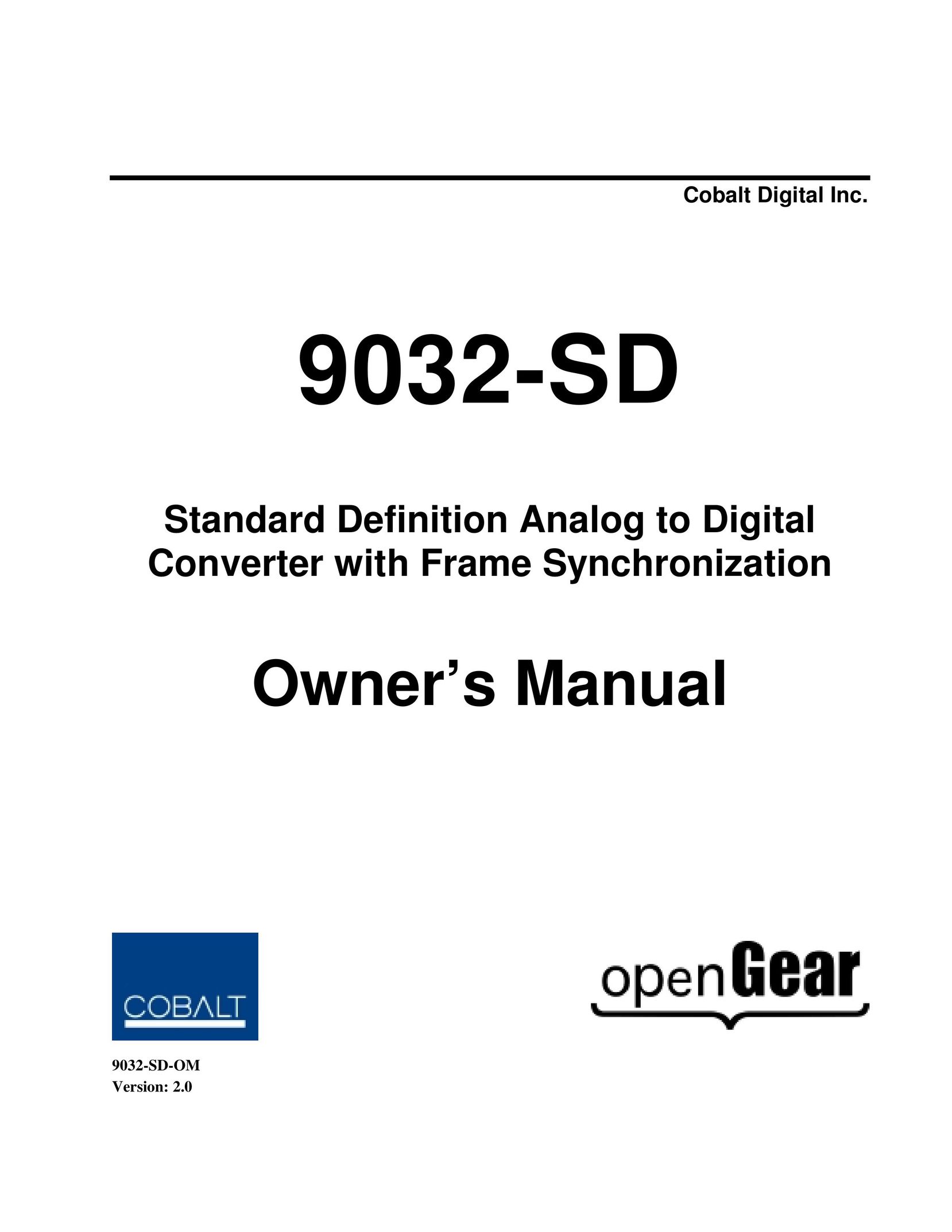 Cobalt Networks 9032-SD TV Converter Box User Manual