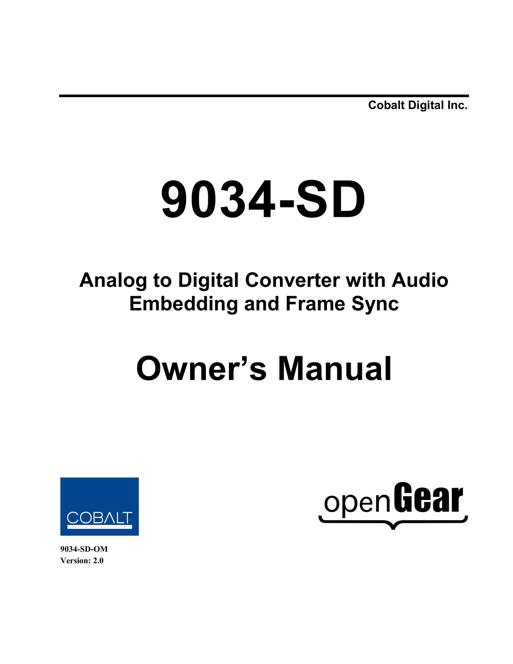 Cobalt Networks 9034-SD TV Converter Box User Manual