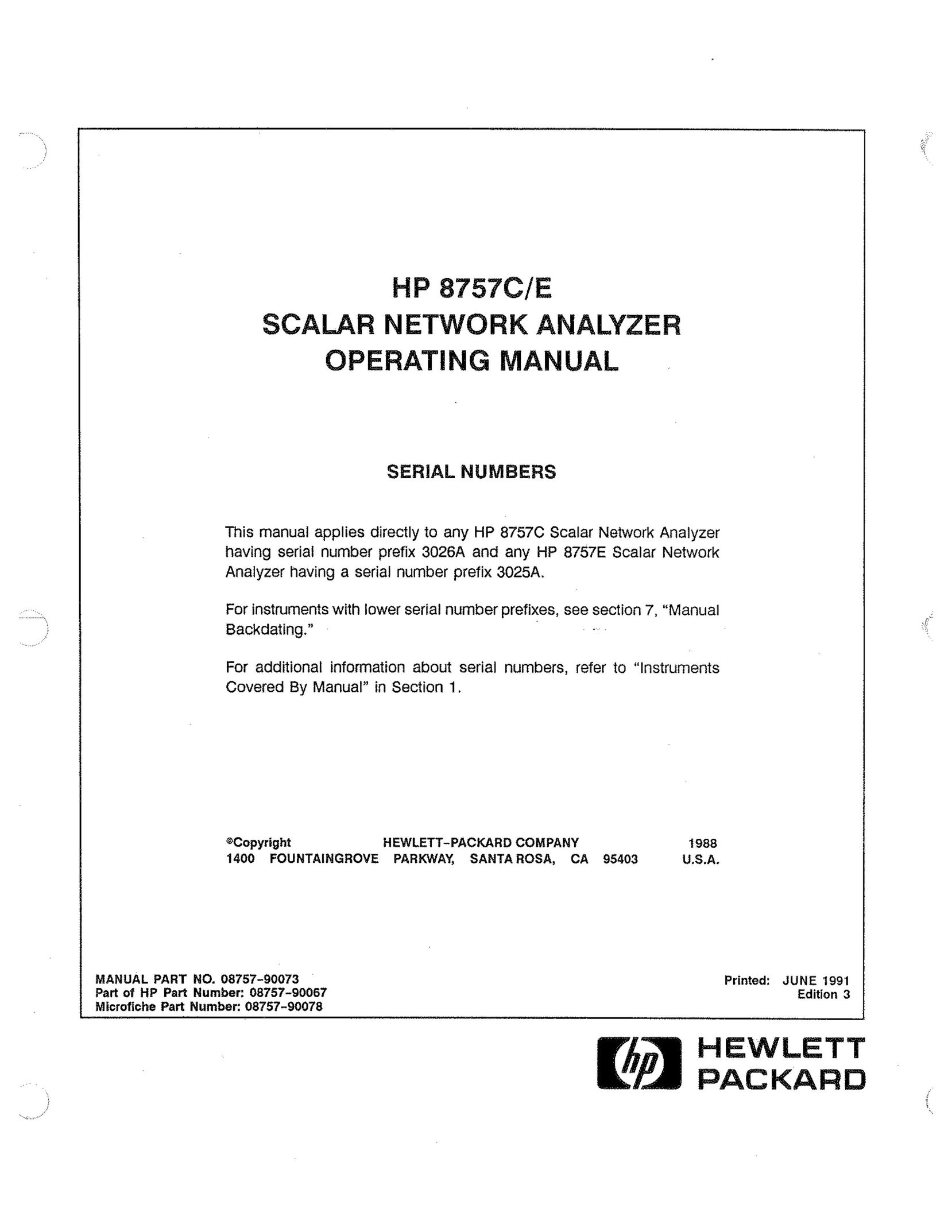 HP (Hewlett-Packard) 8757c TV Converter Box User Manual