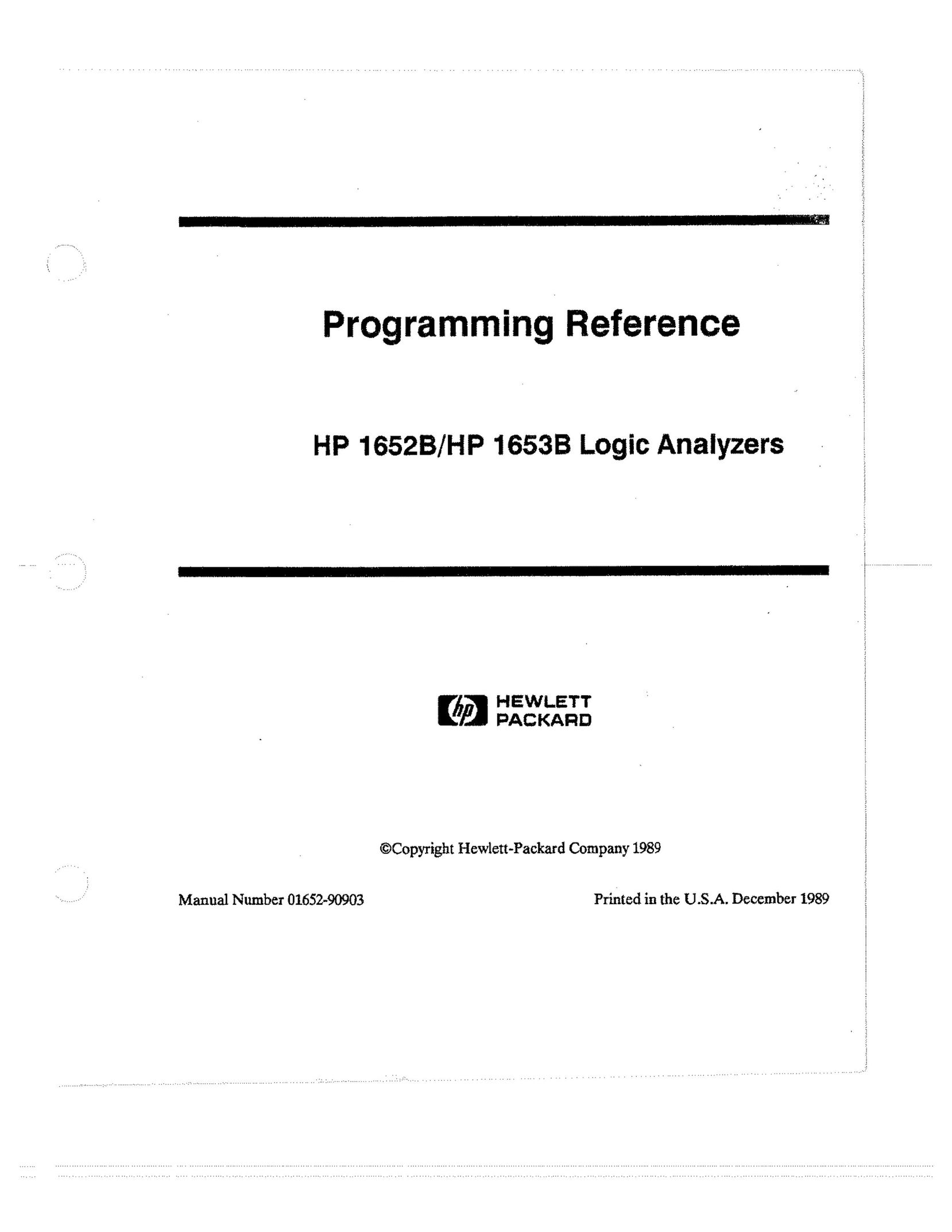 HP (Hewlett-Packard) HP 1652B TV Converter Box User Manual