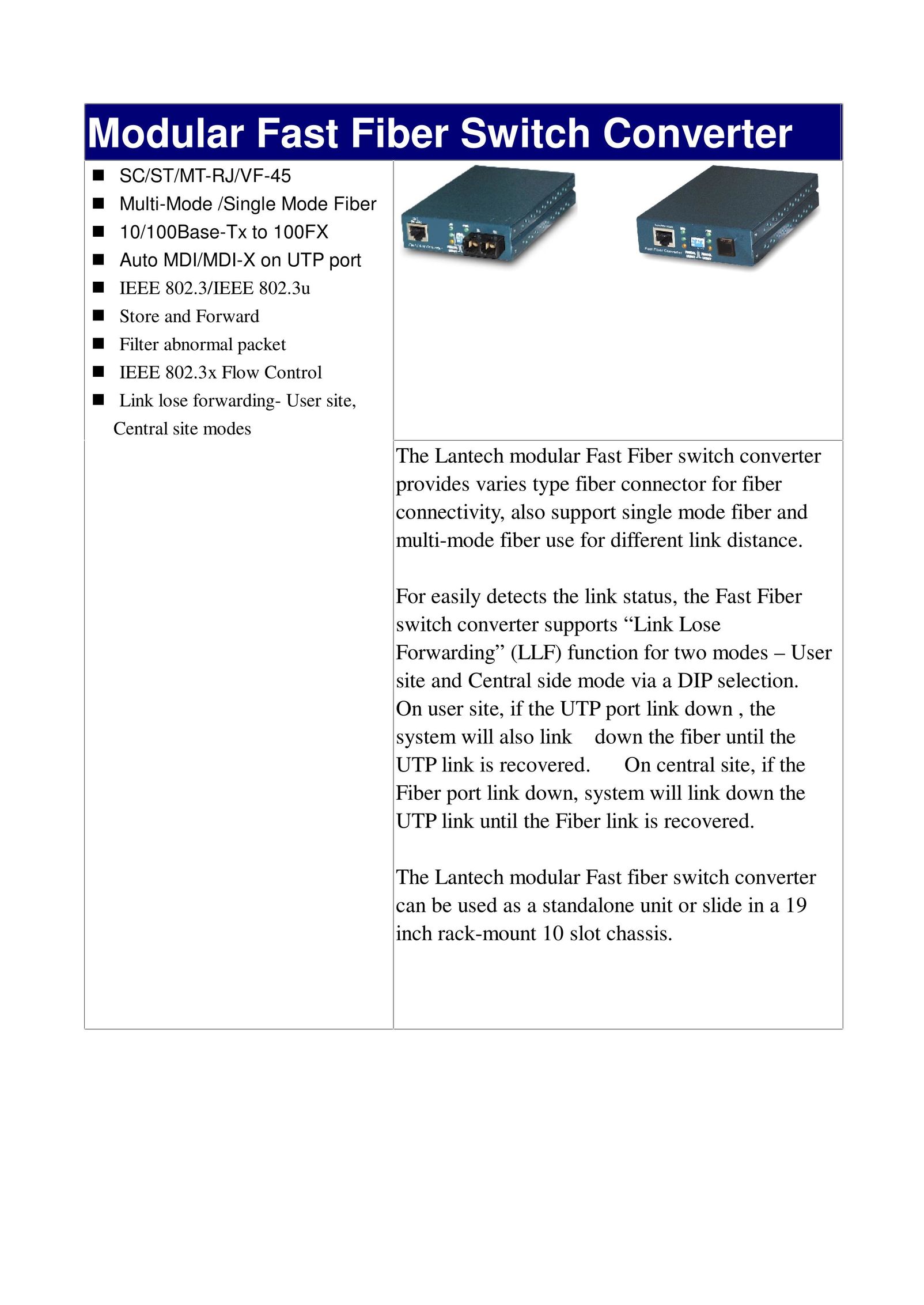 Lindy VF-45 TV Converter Box User Manual