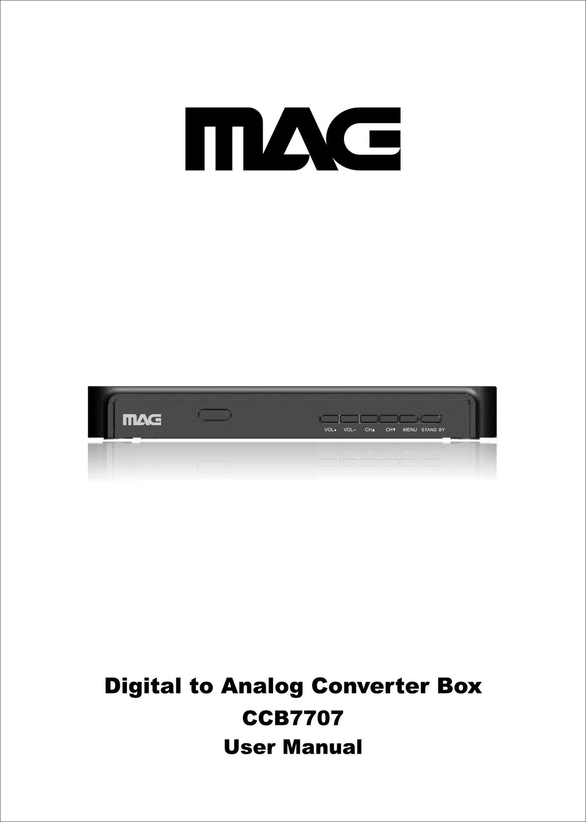 Mag Digital CCB7707 TV Converter Box User Manual