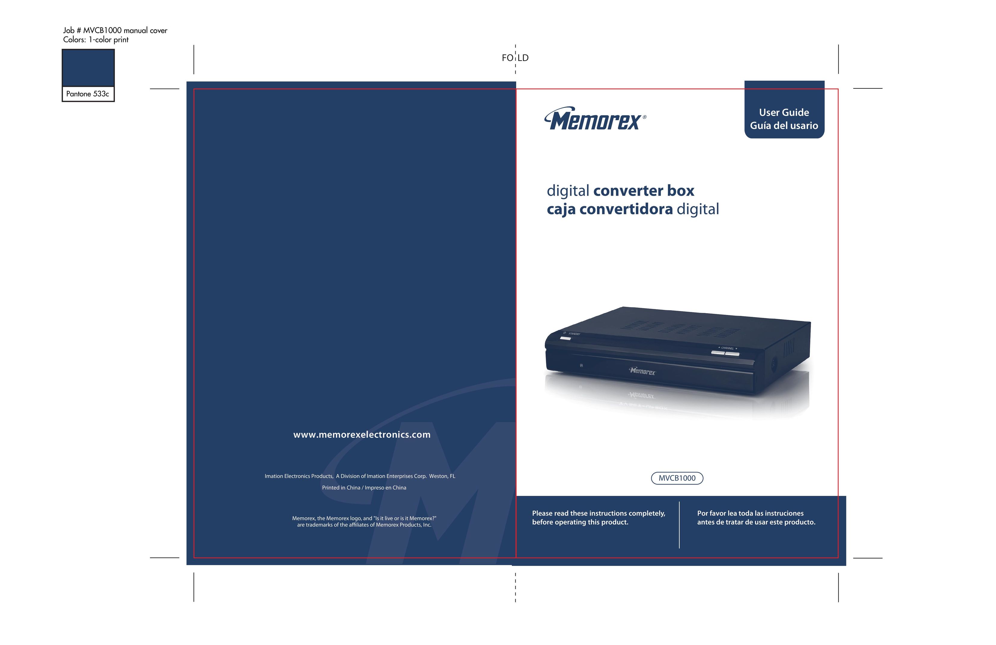 Memorex MVCB1000 TV Converter Box User Manual