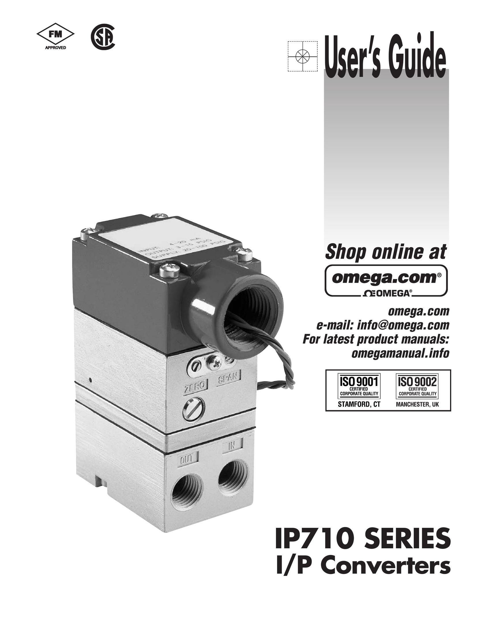 Omega IP710 SERIES TV Converter Box User Manual
