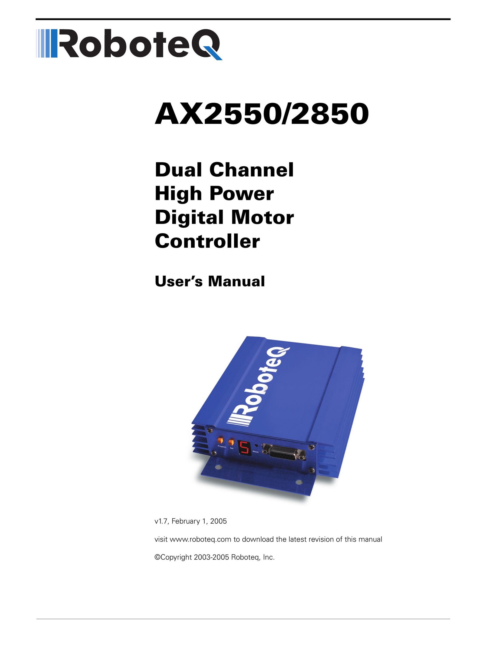 RoboteQ AX2550/2850 TV Converter Box User Manual