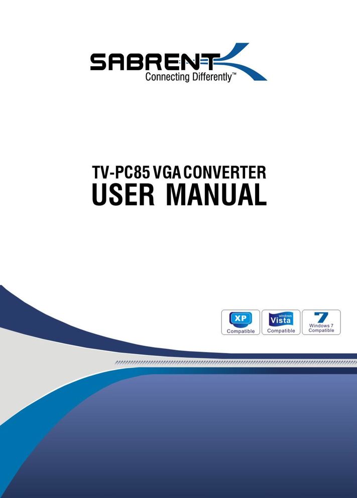 Sabrent TV-PC85 TV Converter Box User Manual