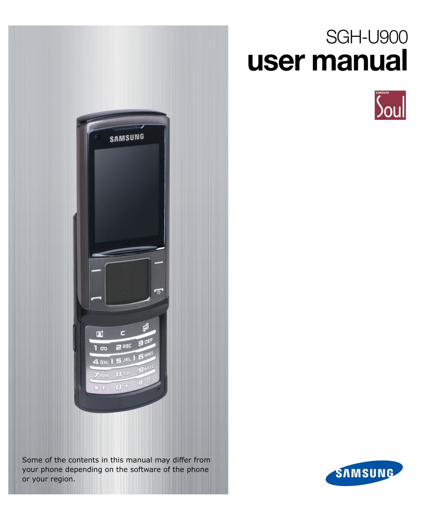 Samsung SGH-U900 TV Converter Box User Manual