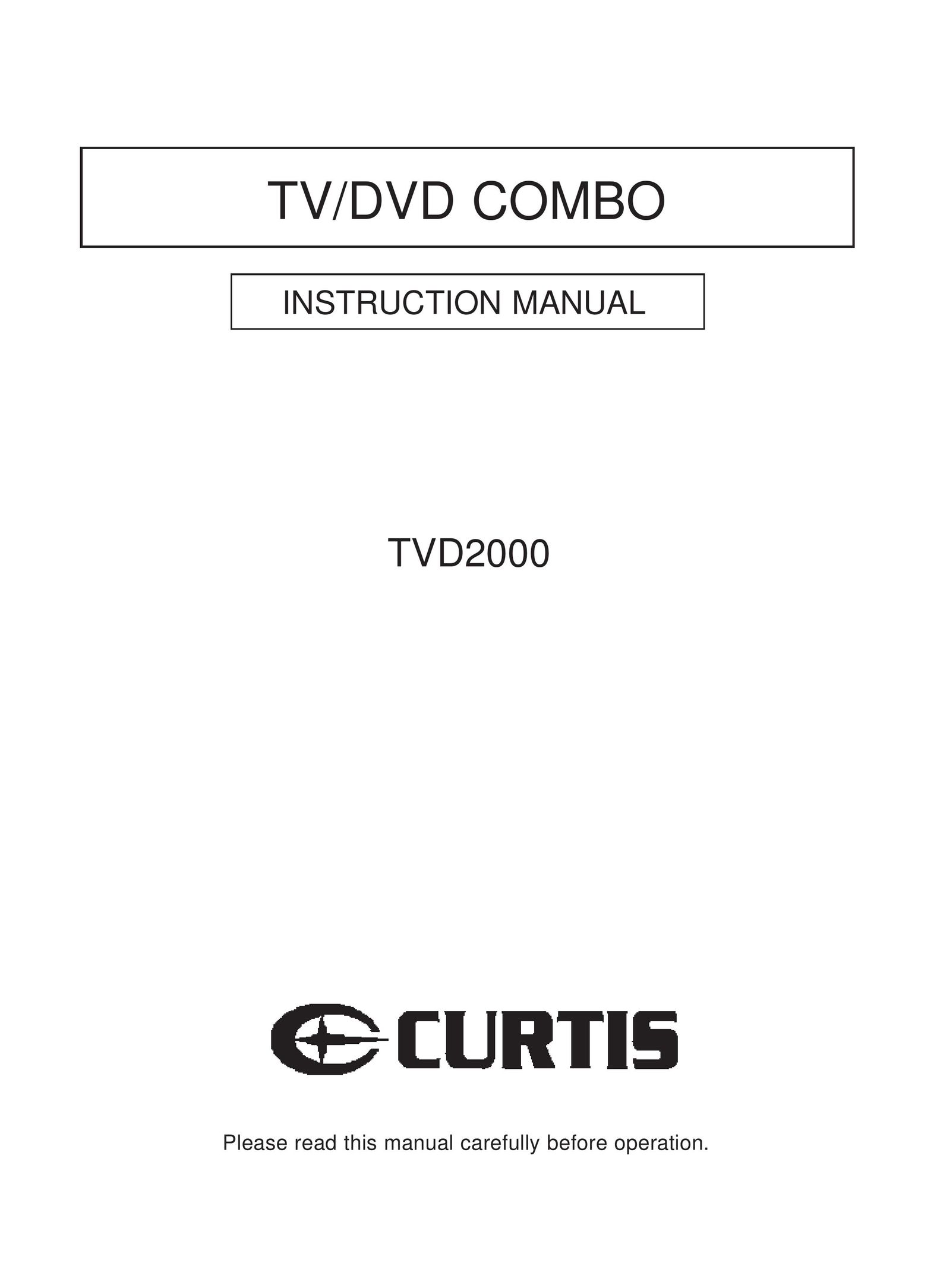 Curtis TVD2000 TV DVD Combo User Manual