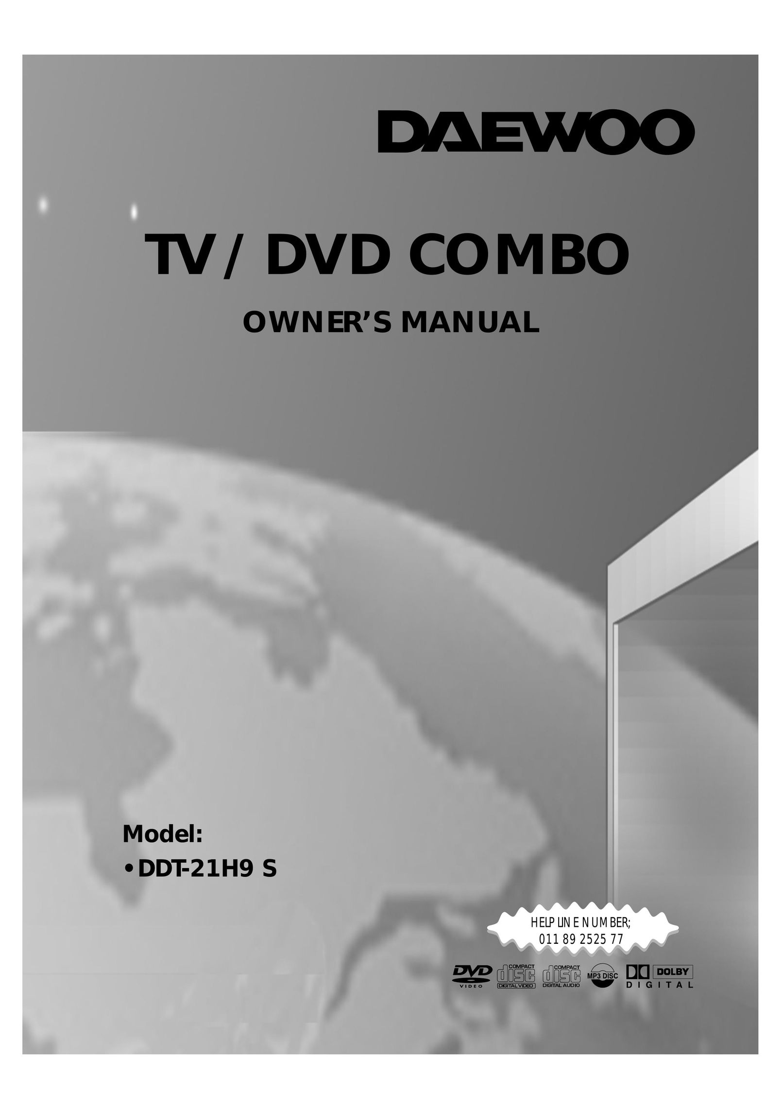 Daewoo DDT-21H9 S TV DVD Combo User Manual