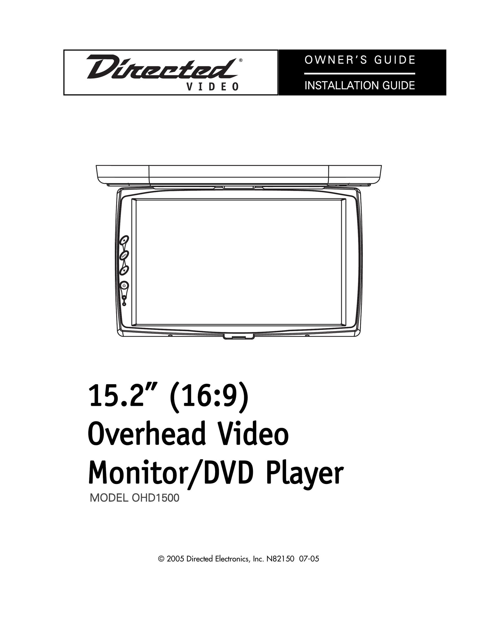 Directed Video OHD1500 TV DVD Combo User Manual