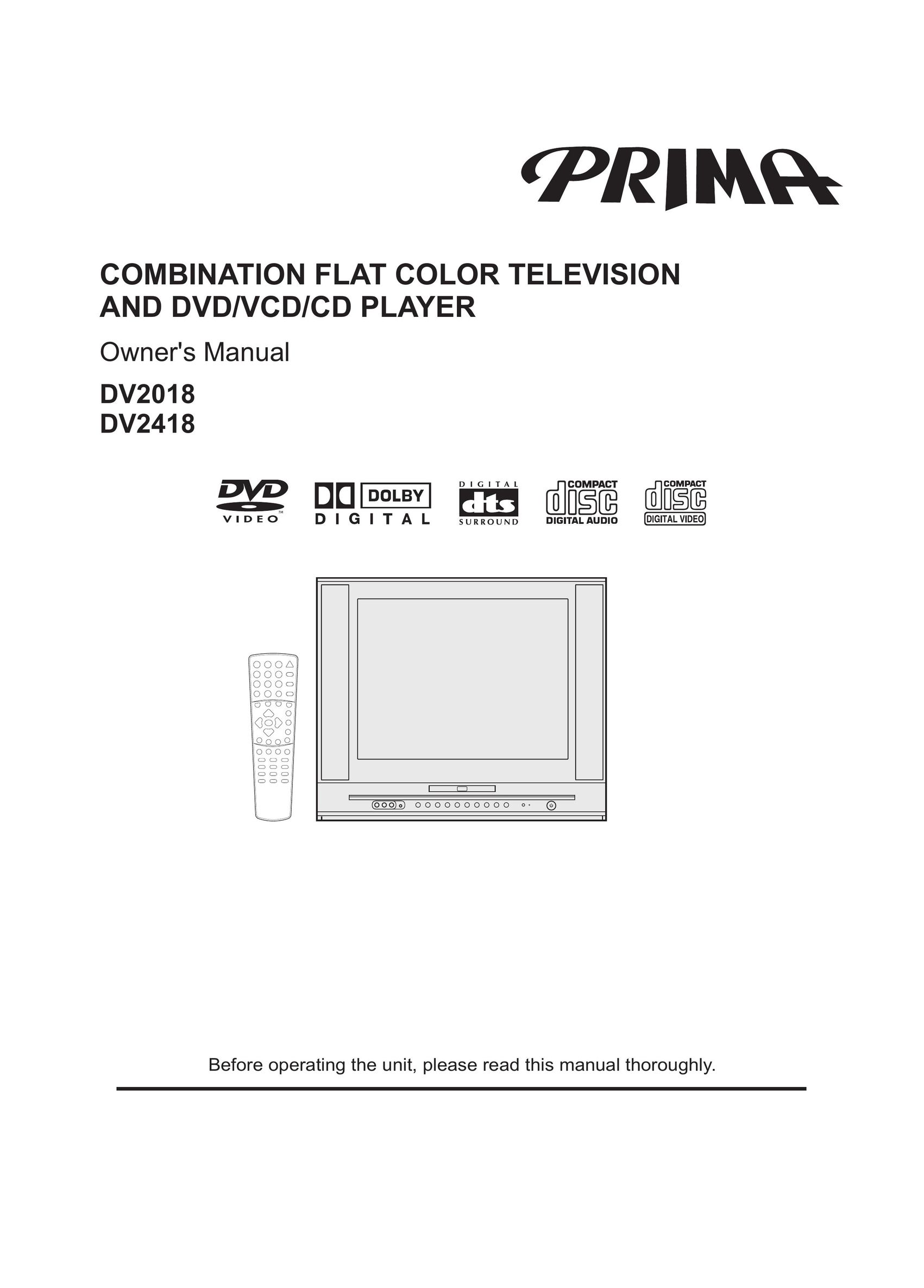 Dolby Laboratories DV2018 TV DVD Combo User Manual