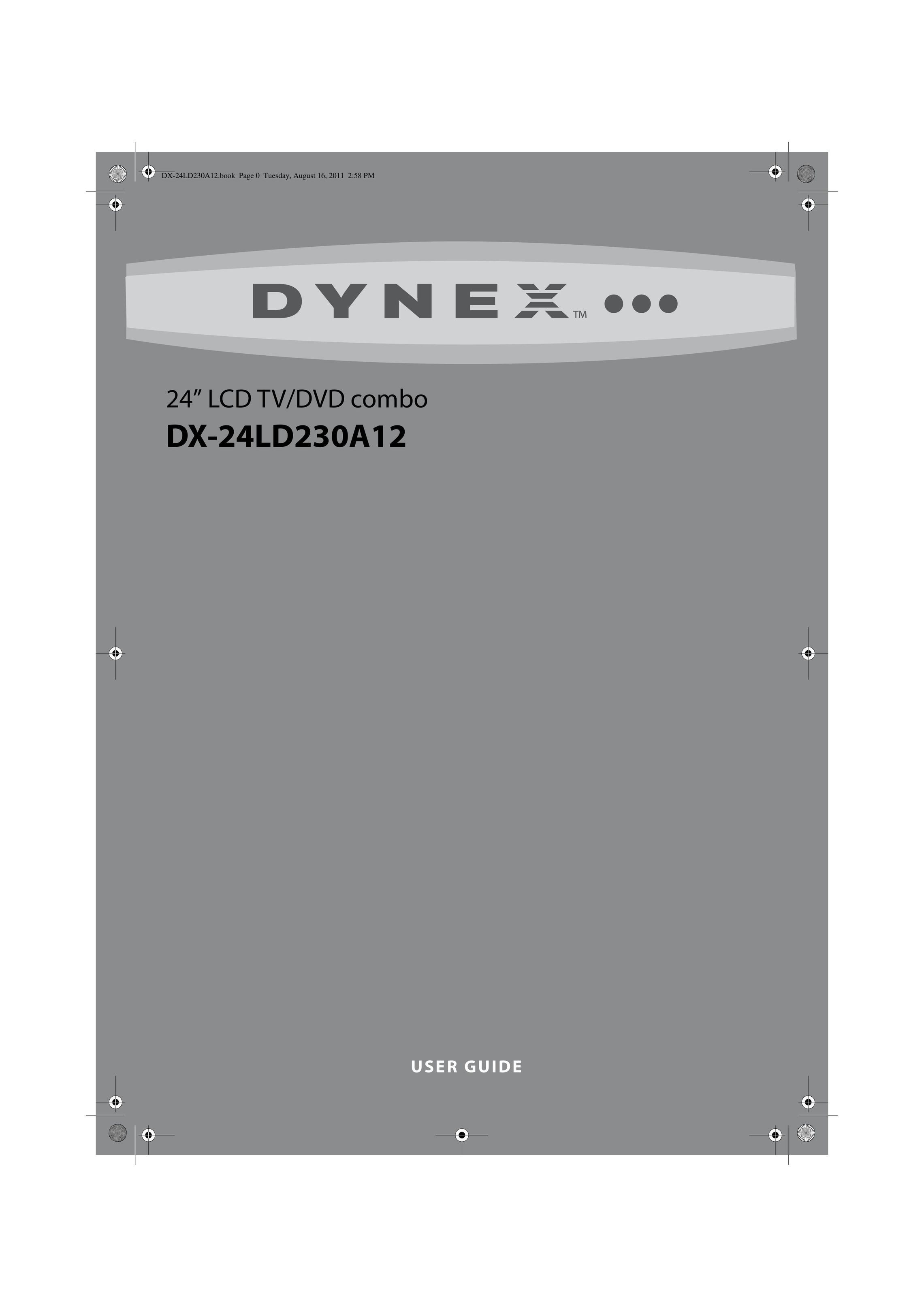 Dynex DX-24LD230A12 TV DVD Combo User Manual