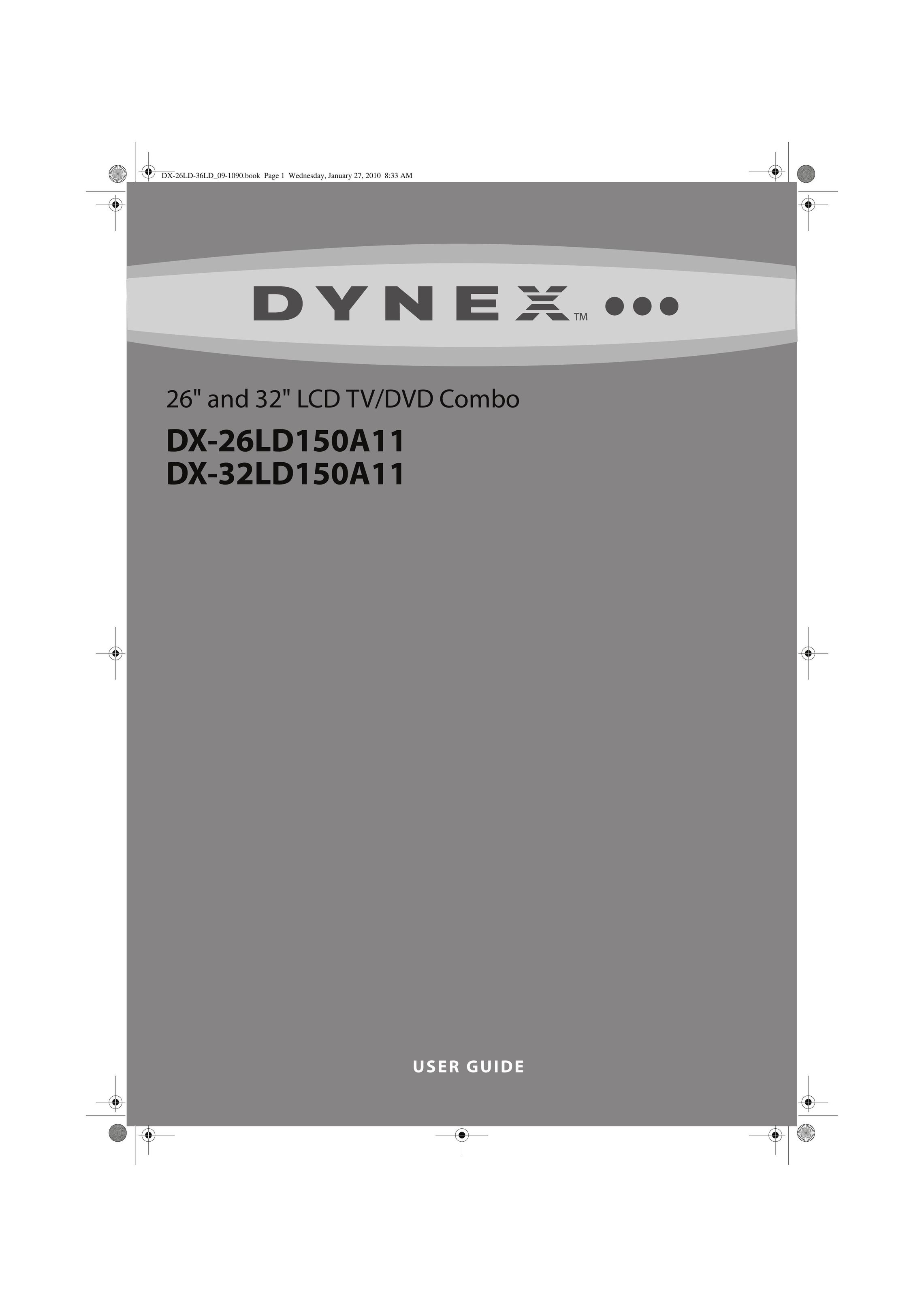 Dynex DX-26LD150A11 TV DVD Combo User Manual