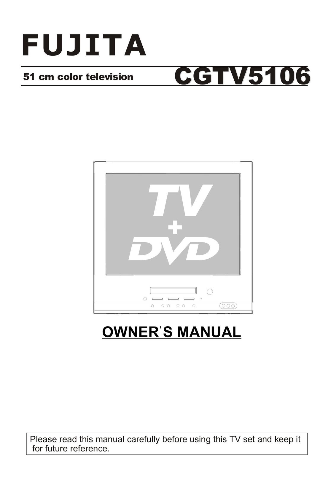 Fujita Cameras CGTV510651 TV DVD Combo User Manual