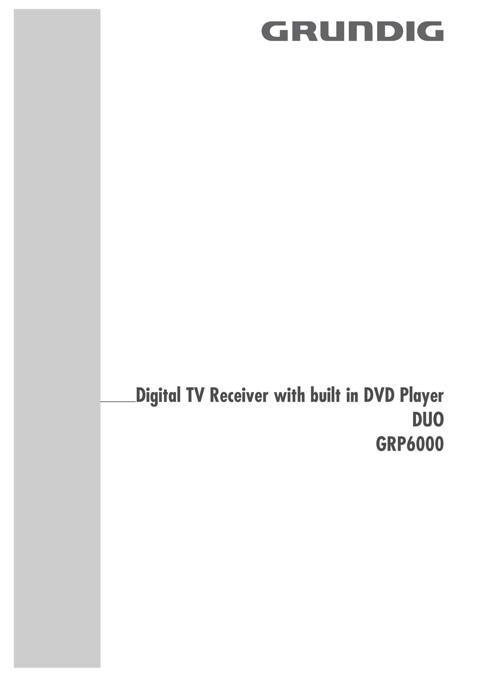 Grundig GRP6000 TV DVD Combo User Manual