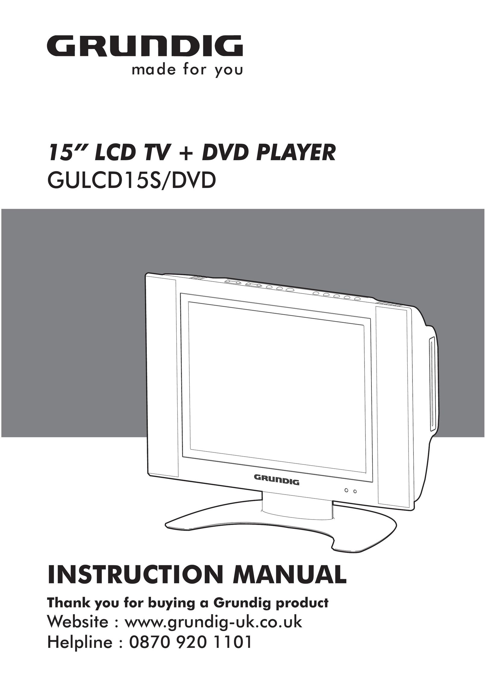 Grundig GULCD15S/DVD TV DVD Combo User Manual
