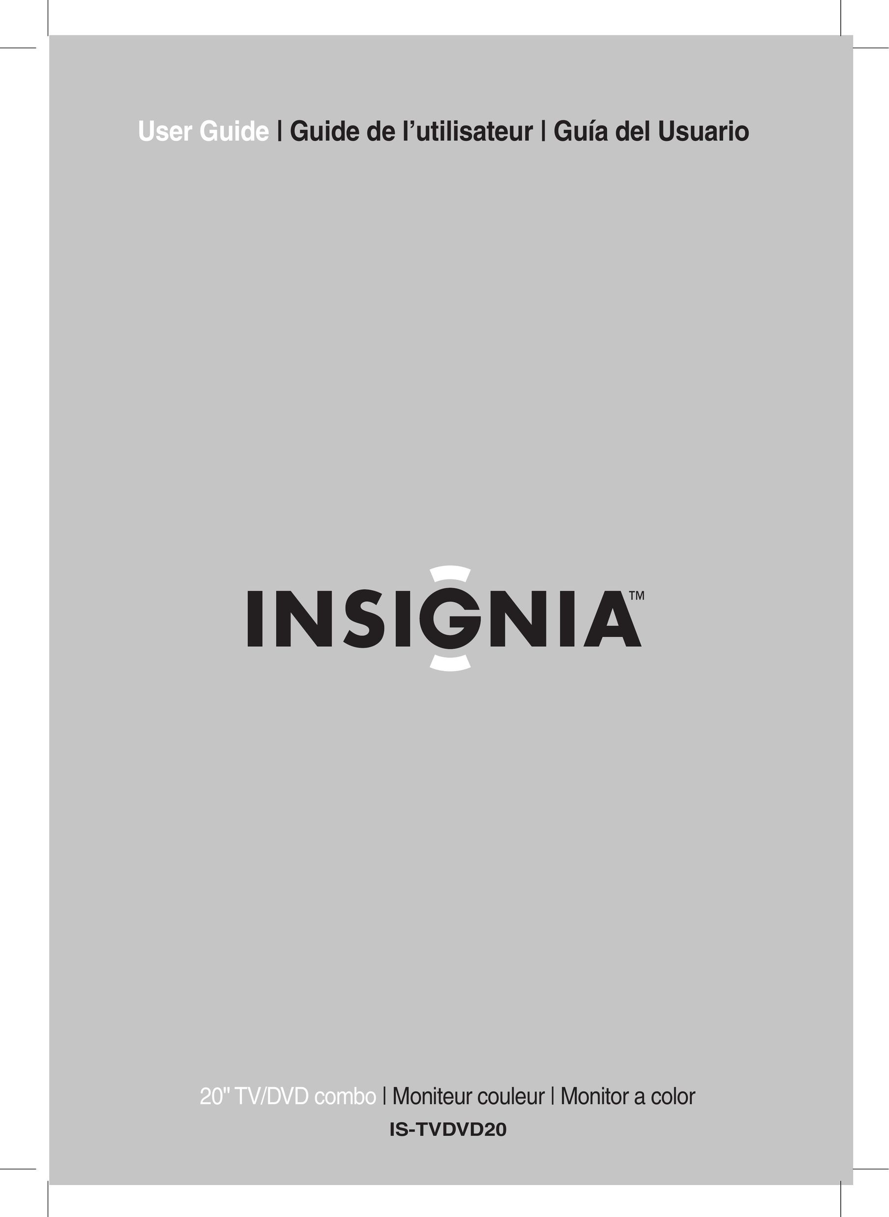 Insignia IS-TVDVD20 TV DVD Combo User Manual