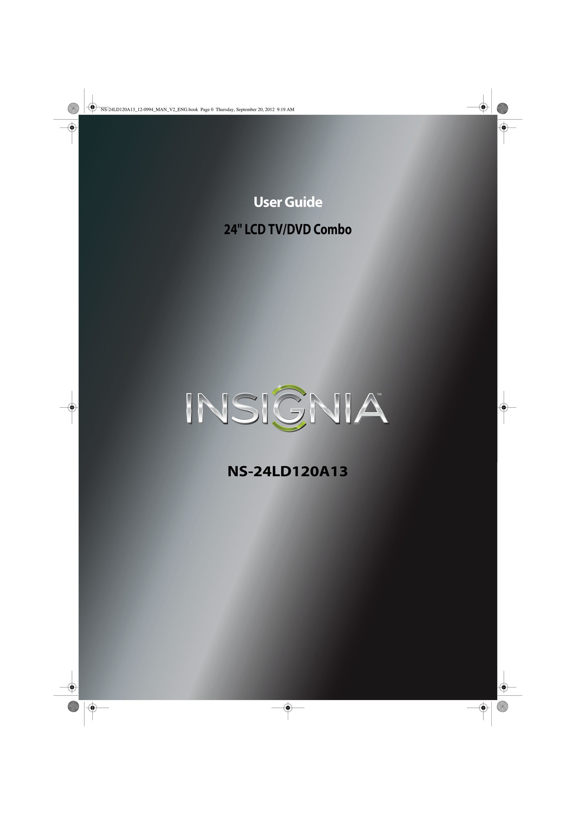 Insignia NS-24LD120A13 TV DVD Combo User Manual