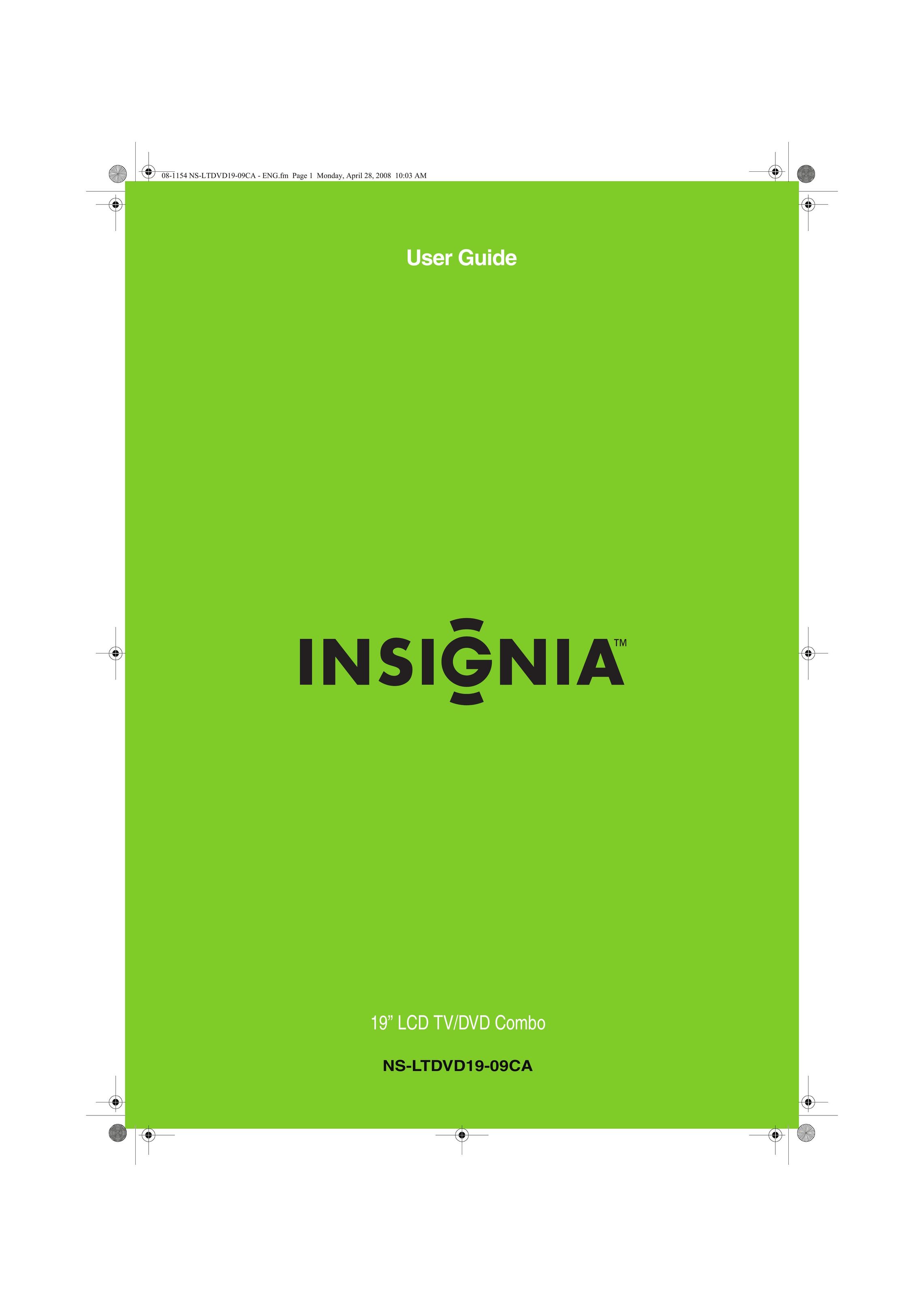 Insignia NS-LTDVD19-09CA TV DVD Combo User Manual