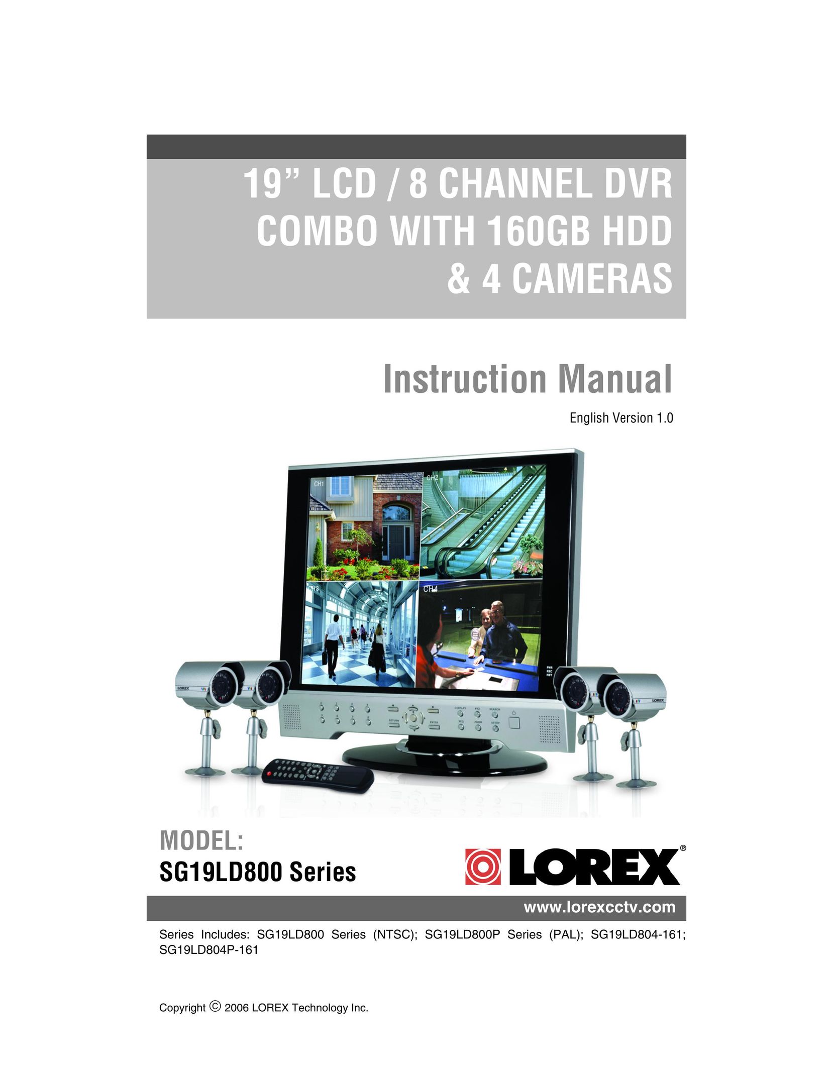 LOREX Technology SG19LD800 Series TV DVD Combo User Manual