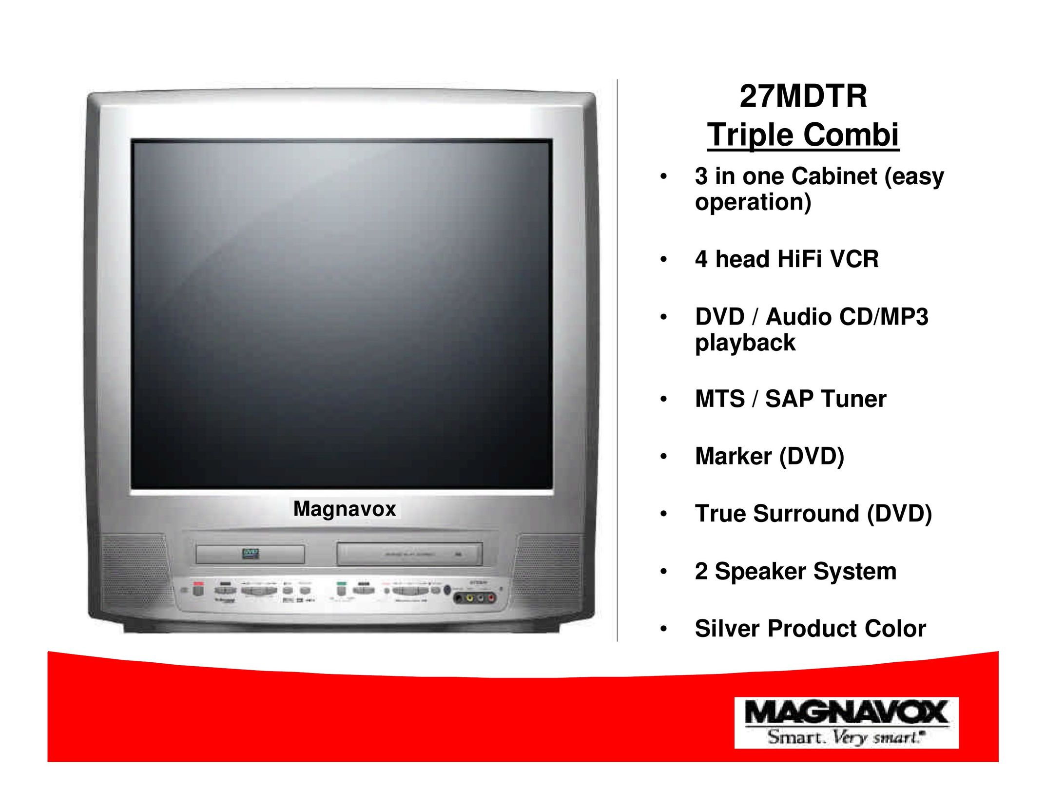 Magnavox 27MDTR TV DVD Combo User Manual