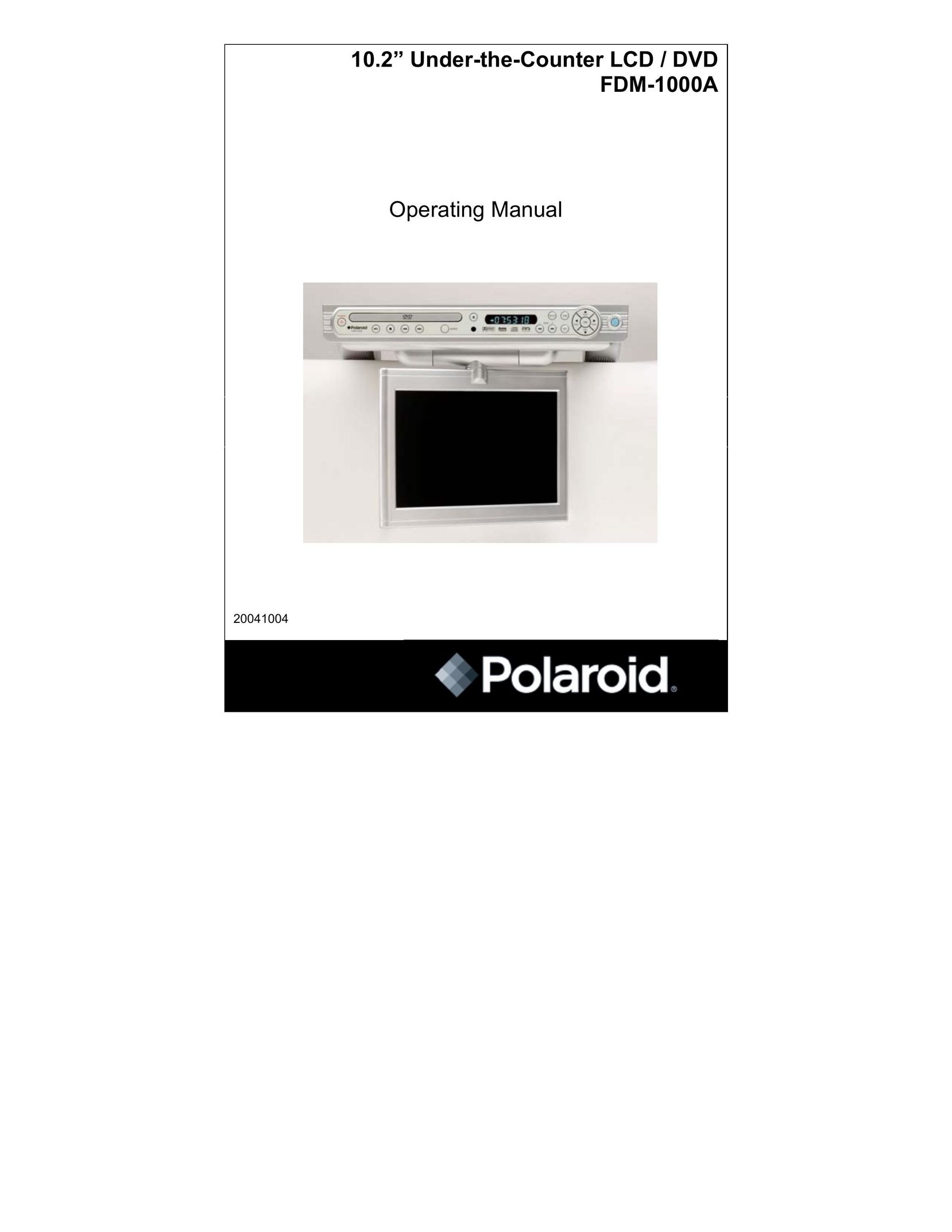 Polaroid FDM-1000A TV DVD Combo User Manual