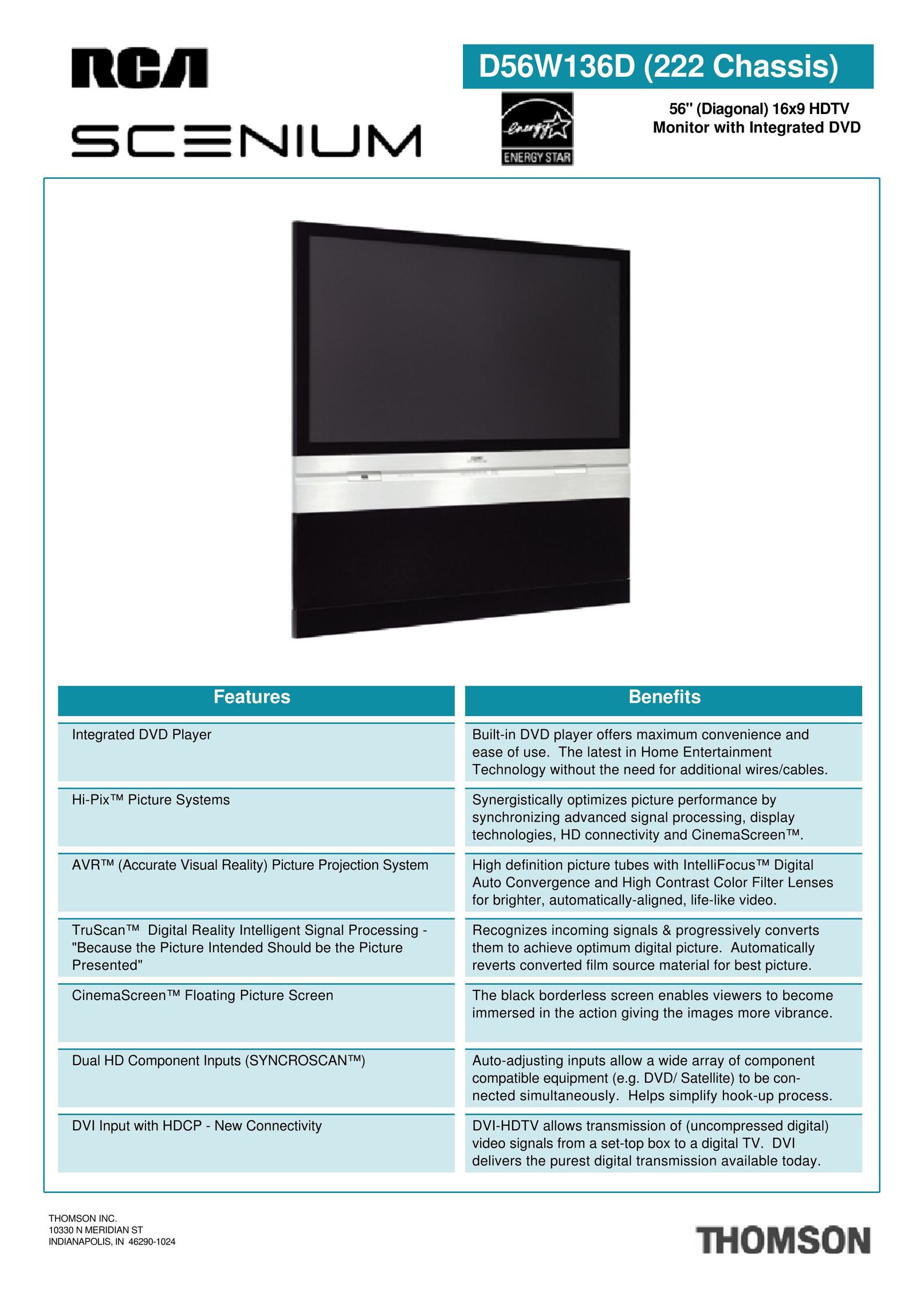 RCA RCN615TEEM1 TV DVD Combo User Manual