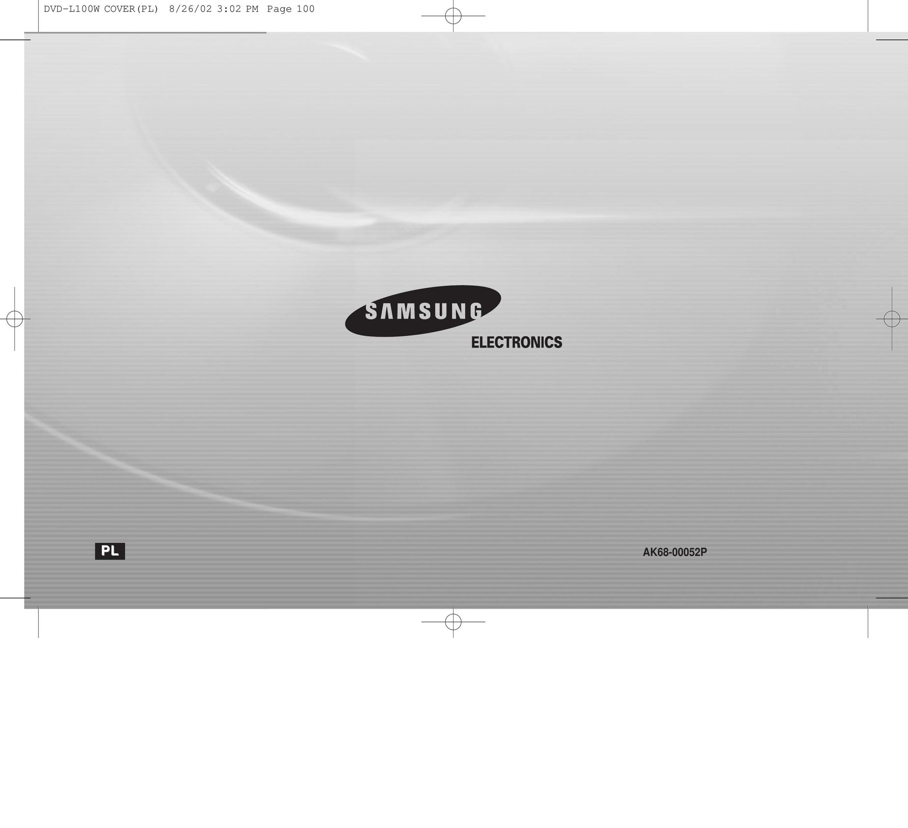Samsung L100W TV DVD Combo User Manual